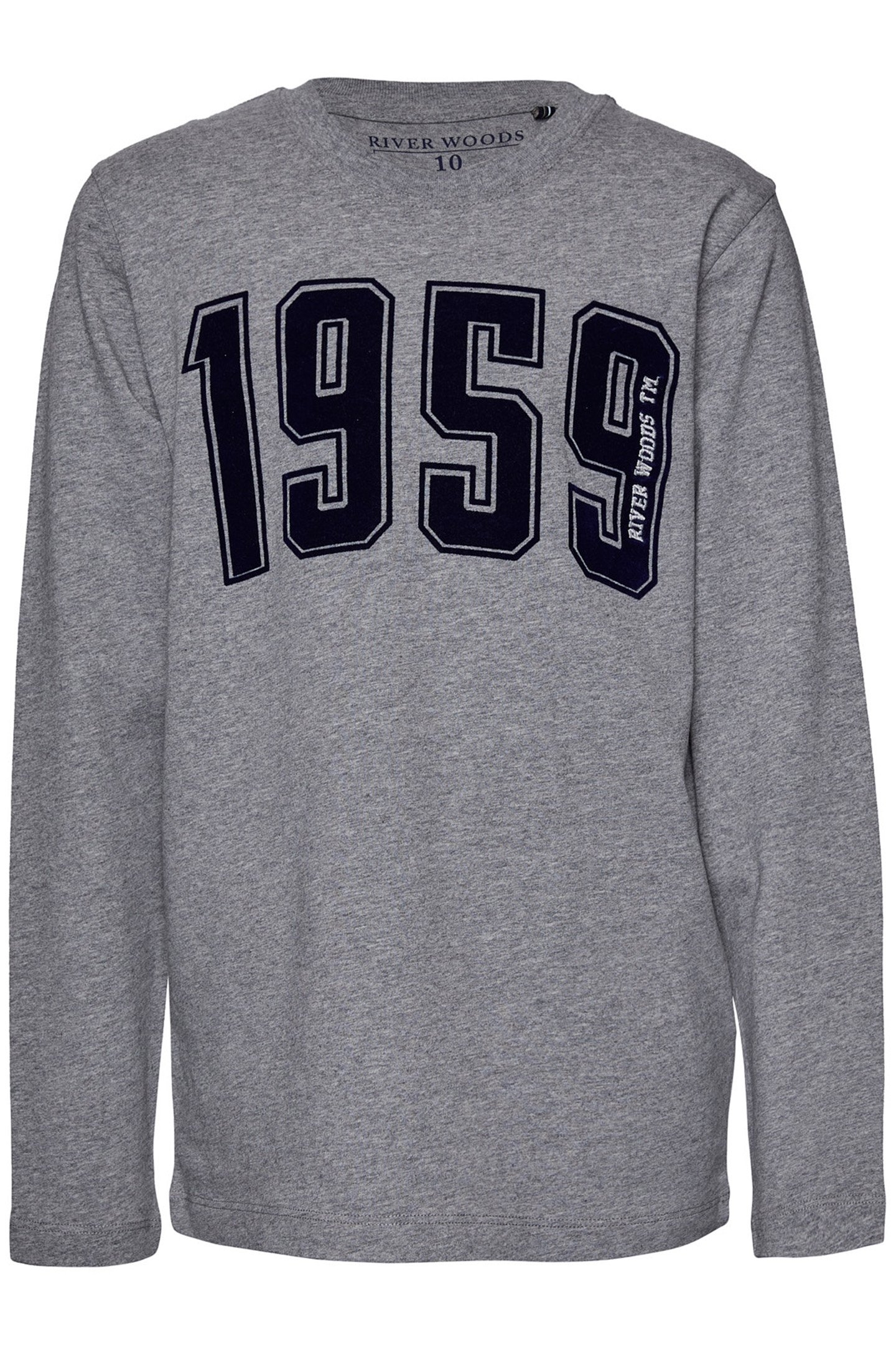 BASIC ROUND NECK T-SHIRT IN GREY 1