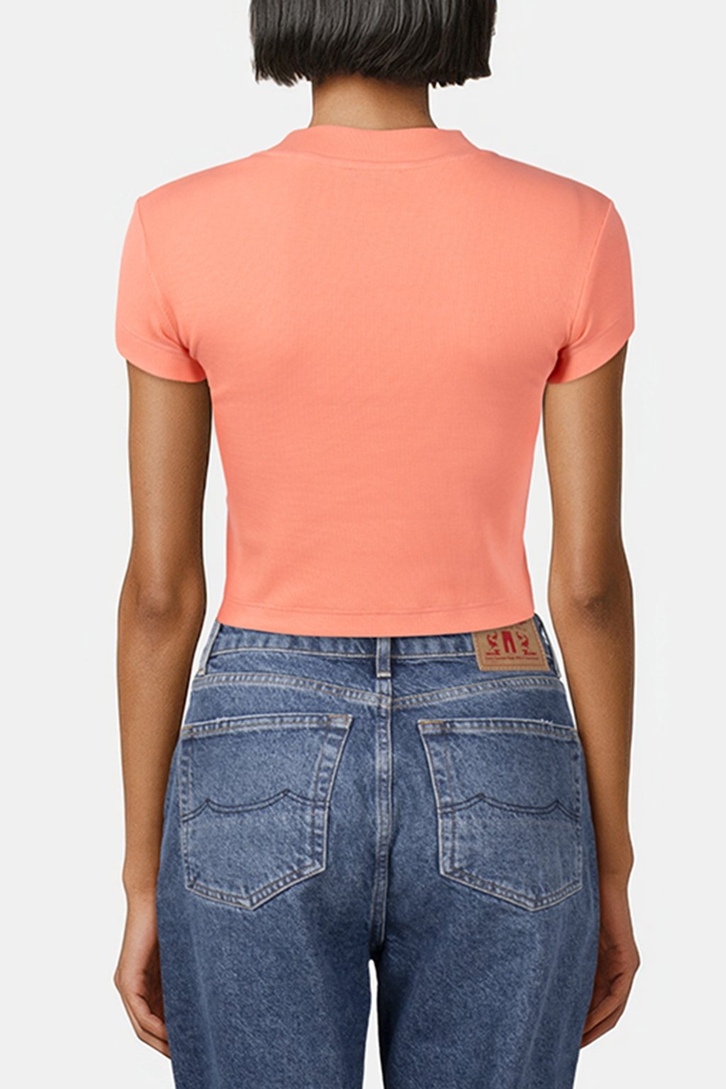 A-MONOGRAM BABY TEE SLIM FIT T-SHIRT POWDER ORANGE 2