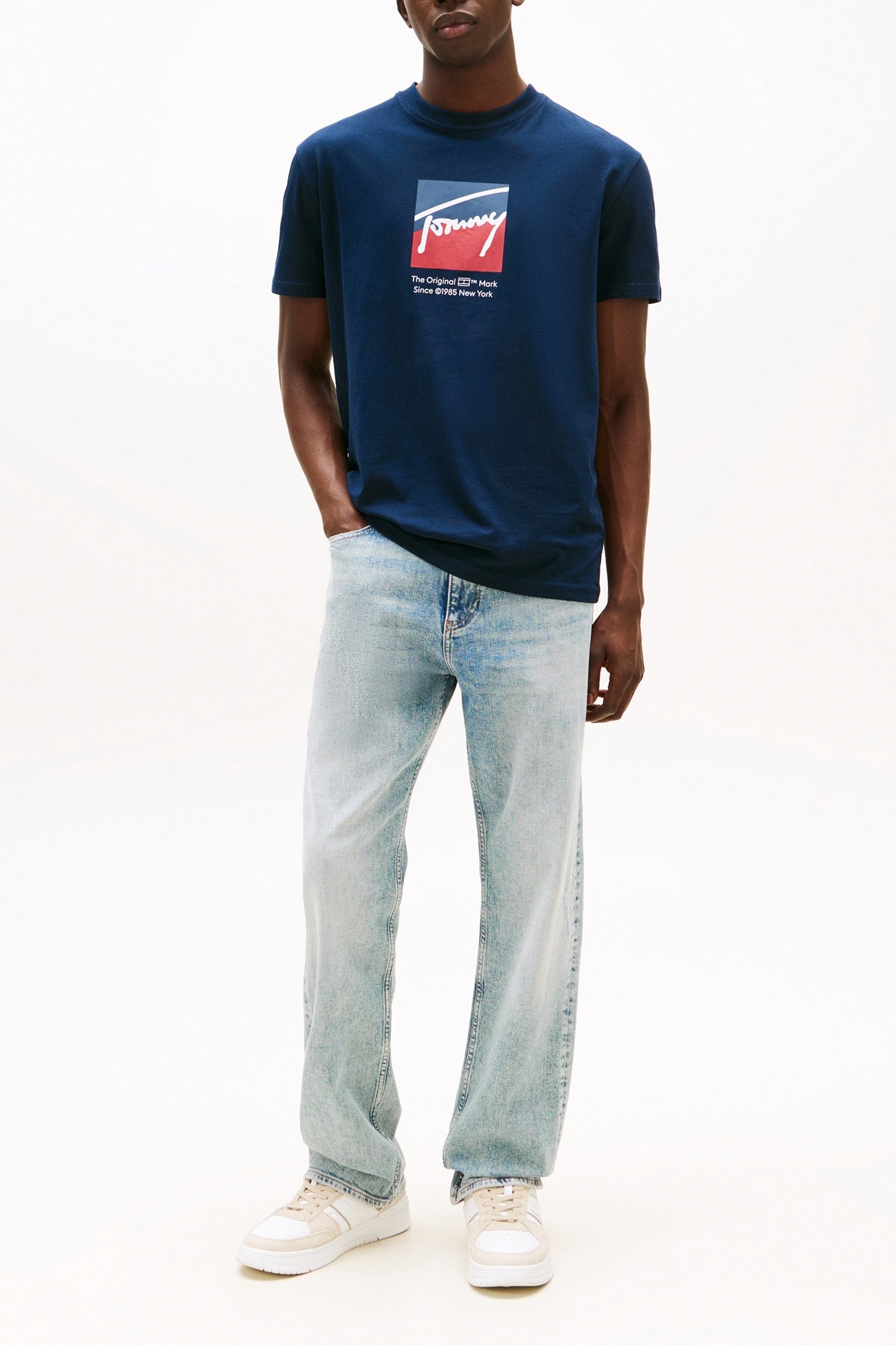 TJM REG RWB DNA TEE NORMAL FIT TSHIRT DARK NIGHT NAVY 2