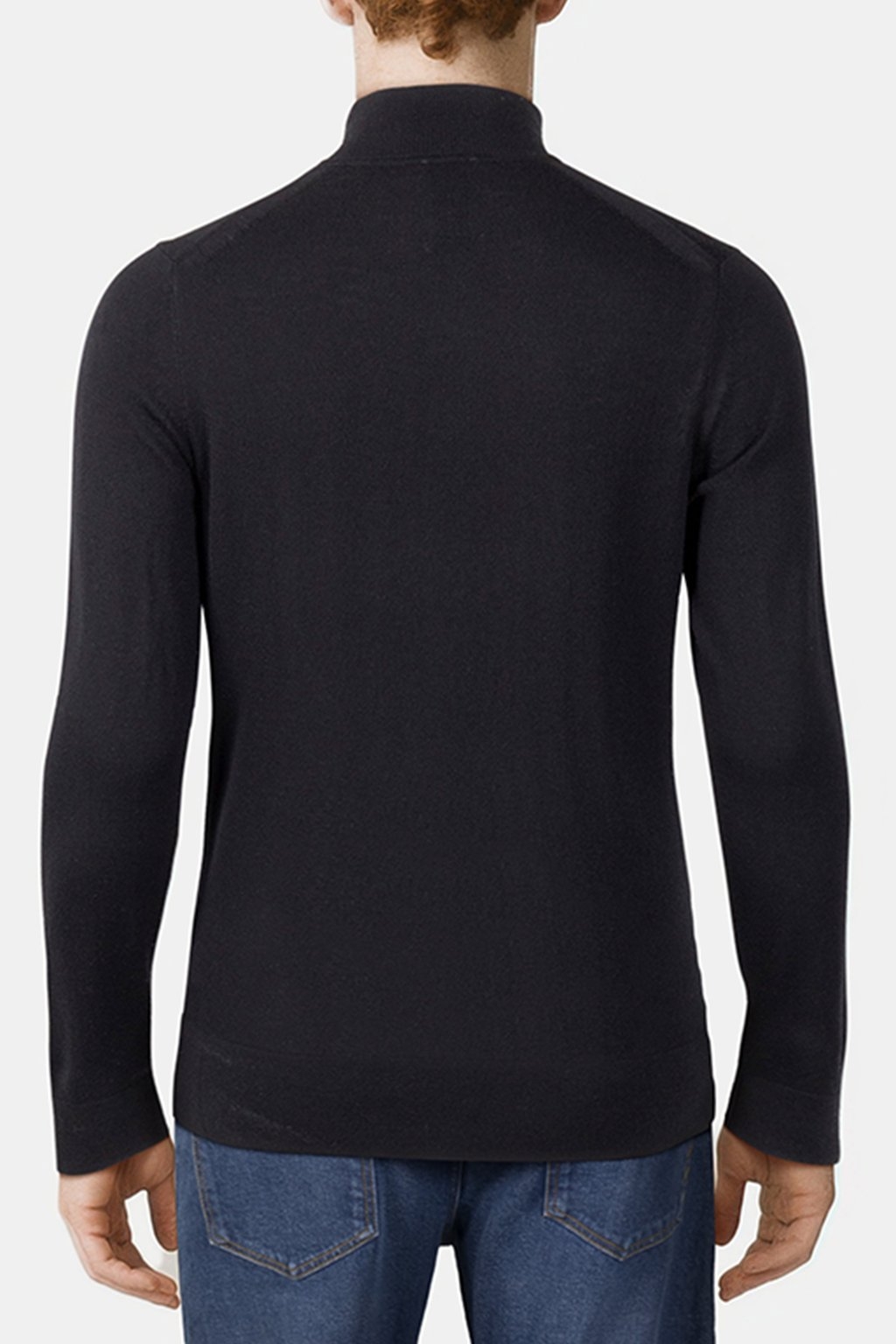 MERINO RWS MOCK NECK CK BLACK 2