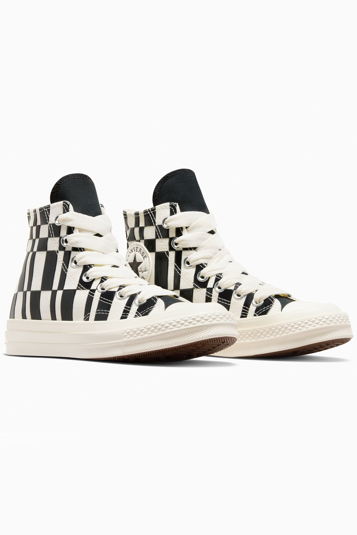 CHUCK 70 CHECKERED EGRET/BLACK/EGRET 3