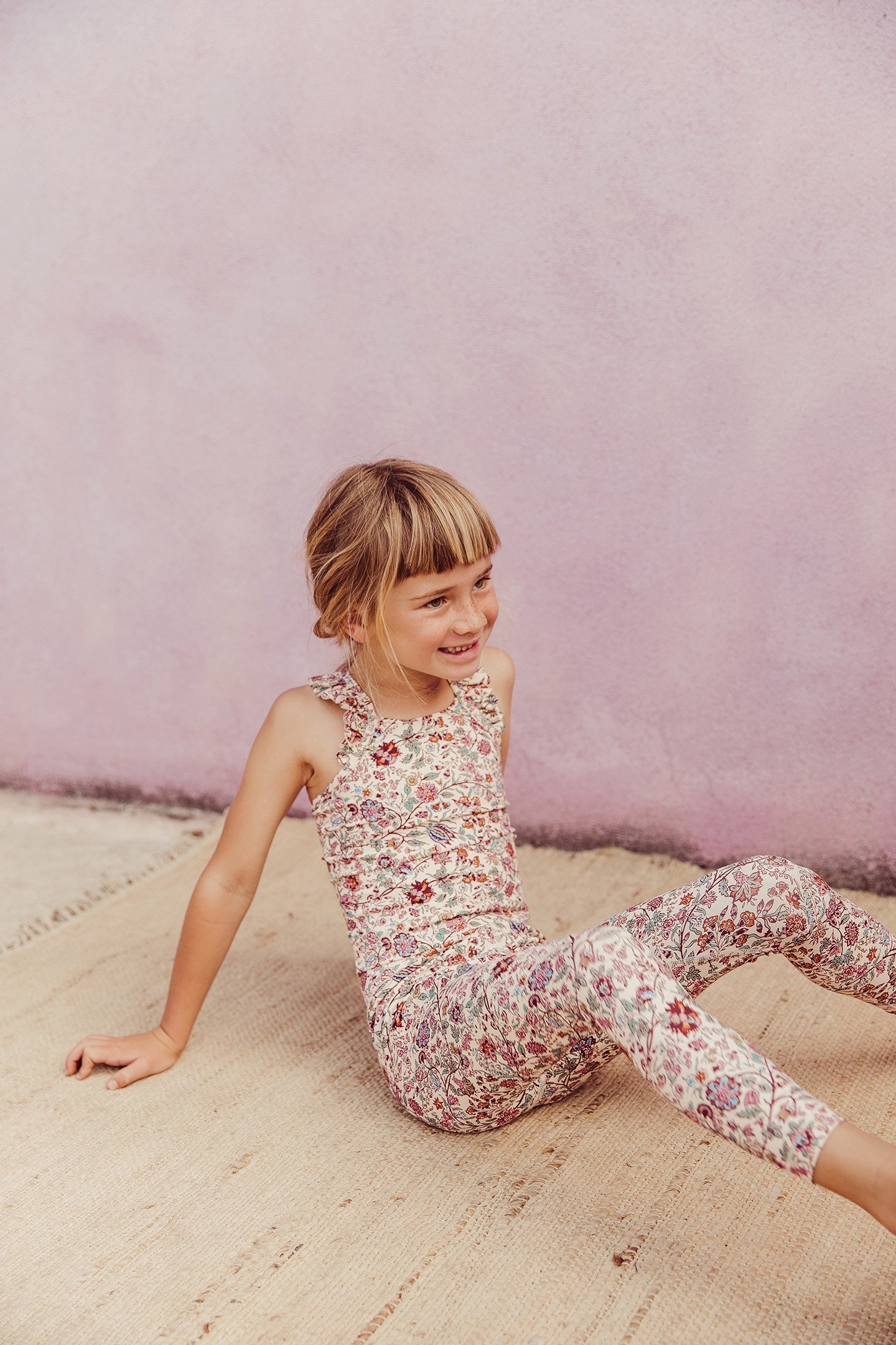 YOGA TOP TAMARIAS CREAM SAVAGE GARDEN 1