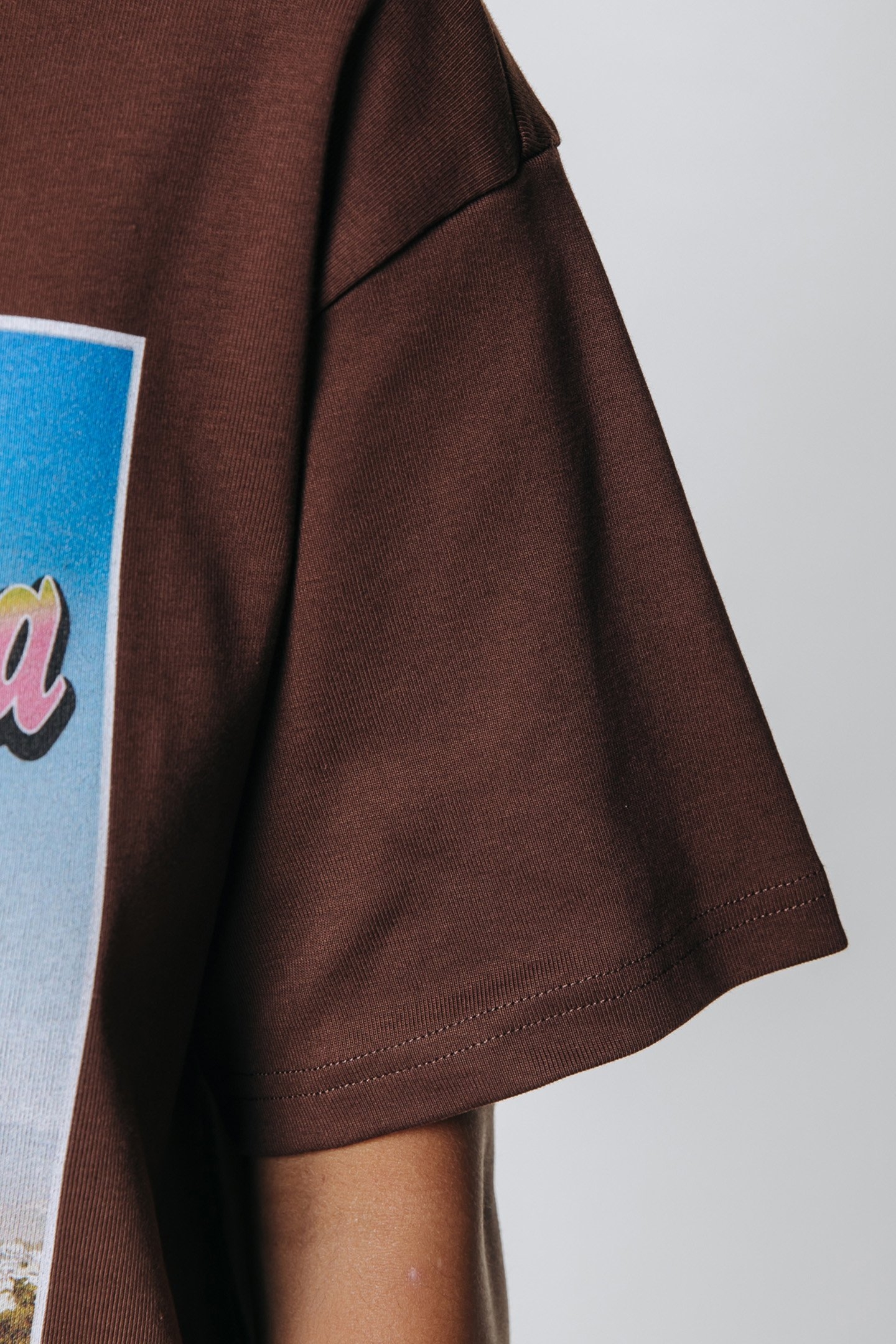 SANTA MONICA LOOSEFIT TEE DRESS BROWN 3