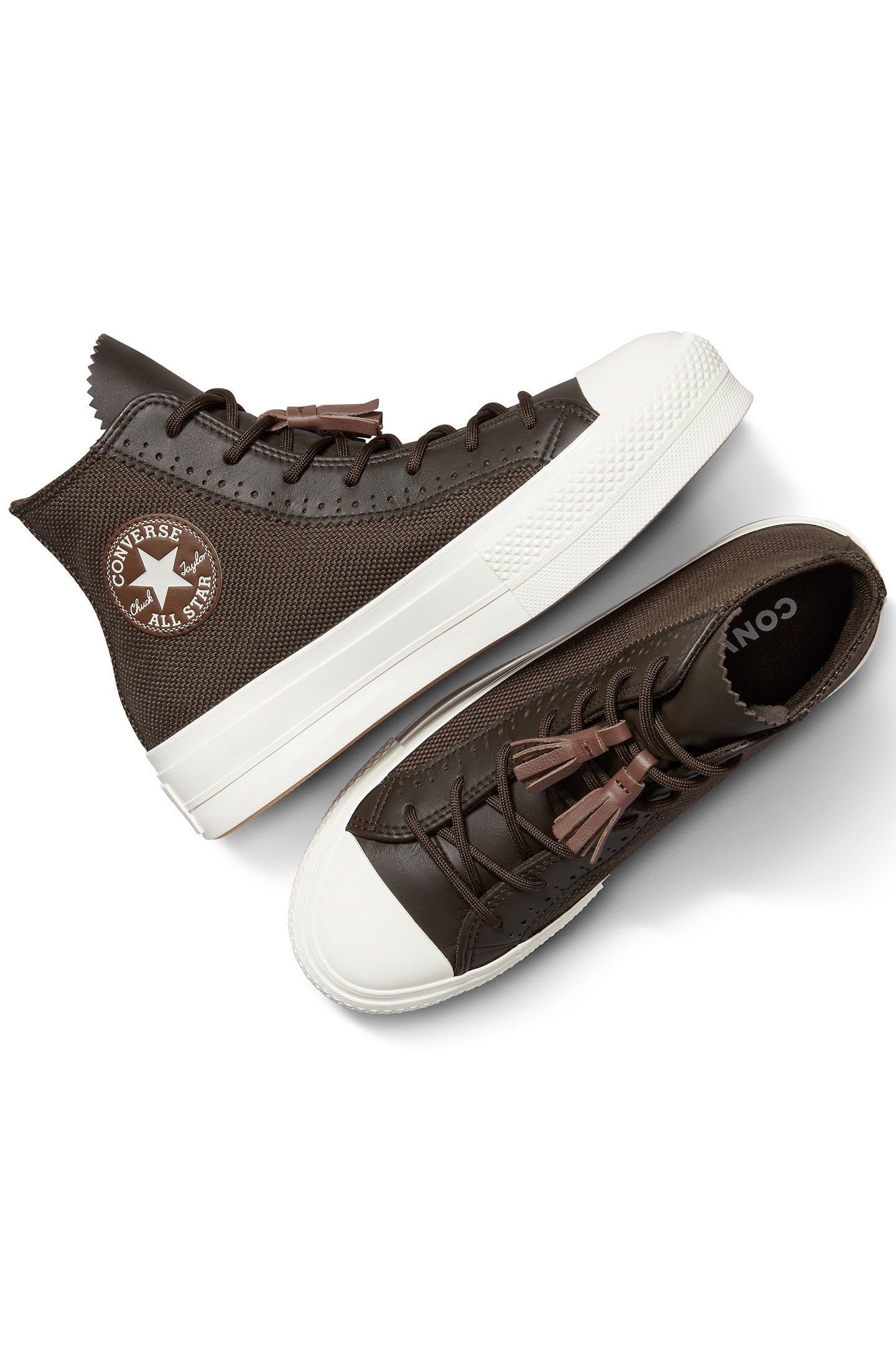 CHUCK TAYLOR ALL STAR LIFT PLATFORM TASSELS FRESH BREW/EGRET 3