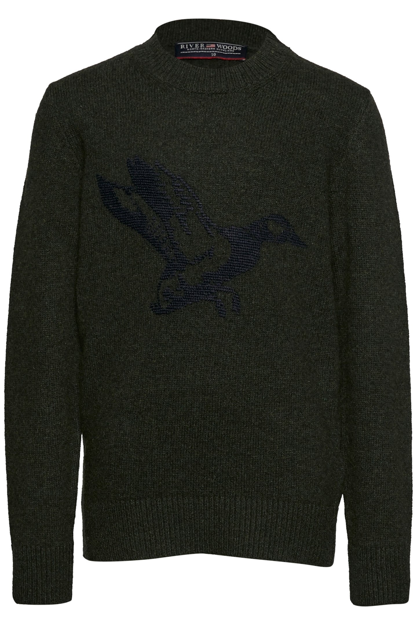 ROUND NECK PULLOVER IN GREEN 2