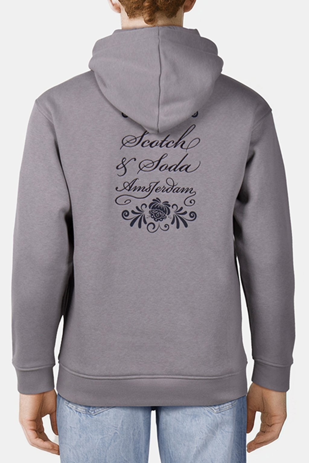 RELAXED FIT FLEECE GRAPHIC HOODIE ASPHALT 2