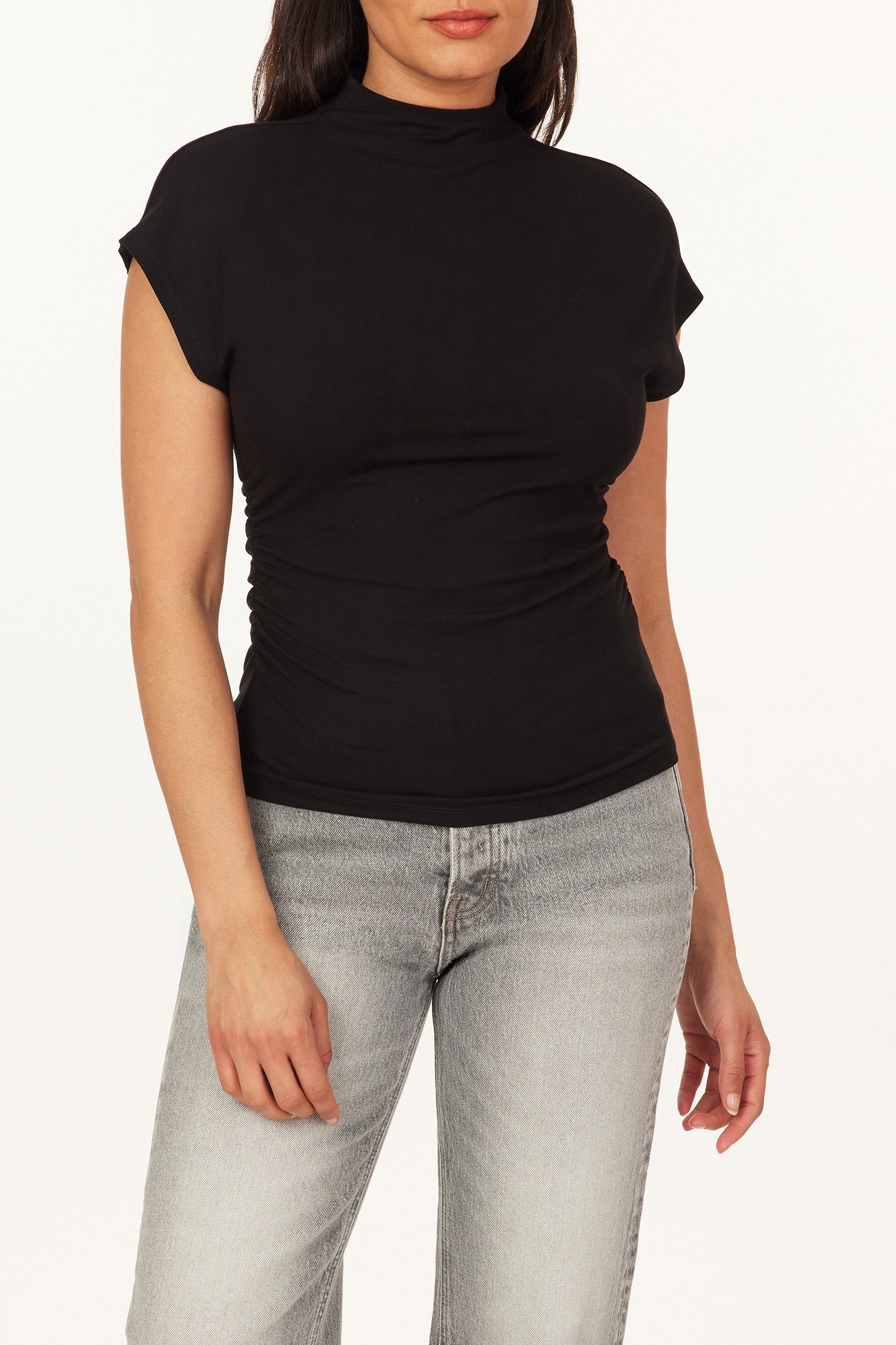 DOLMAN FUNNENECK TOP BLACK 3