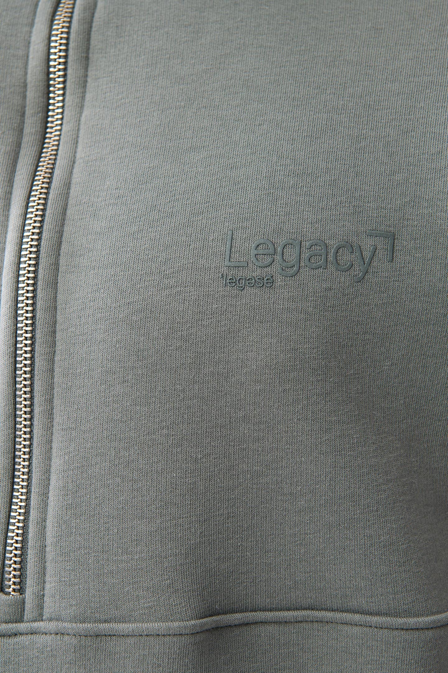 MA-SBHALF ZIP SWEATER ARMYGREEN 7