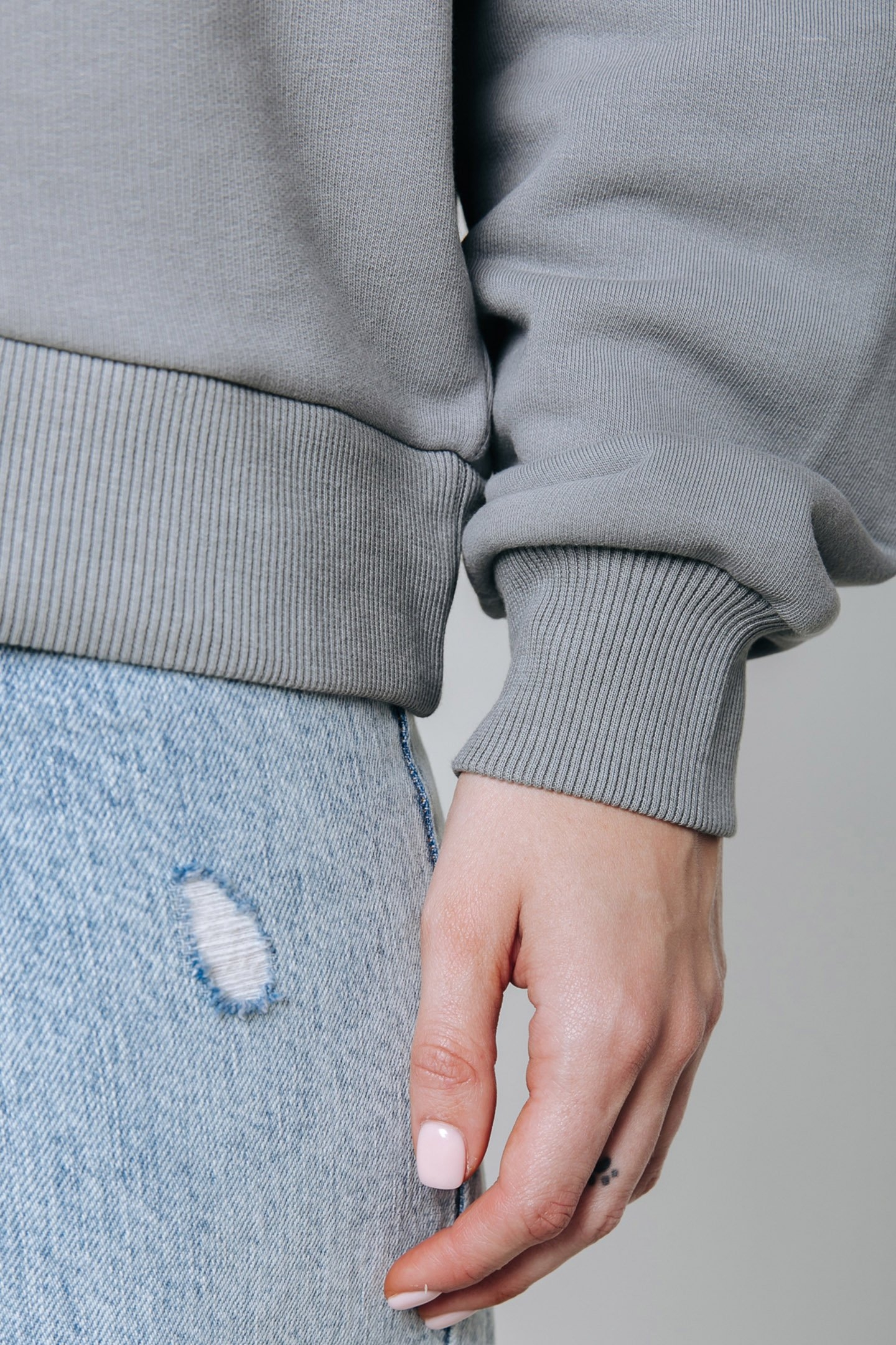 TRAVEL RELAXED SWEAT LIGHT GREY 5