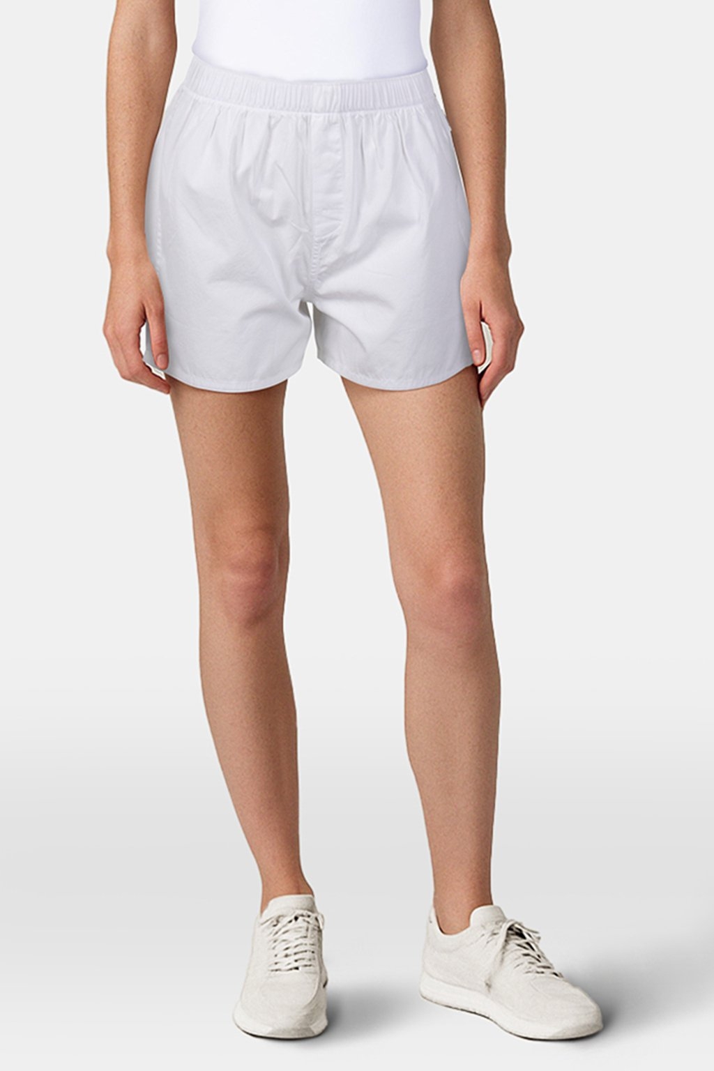 UNISEX POPLIN, PYJAMAS BOXERS ALABASTER WHITE 3