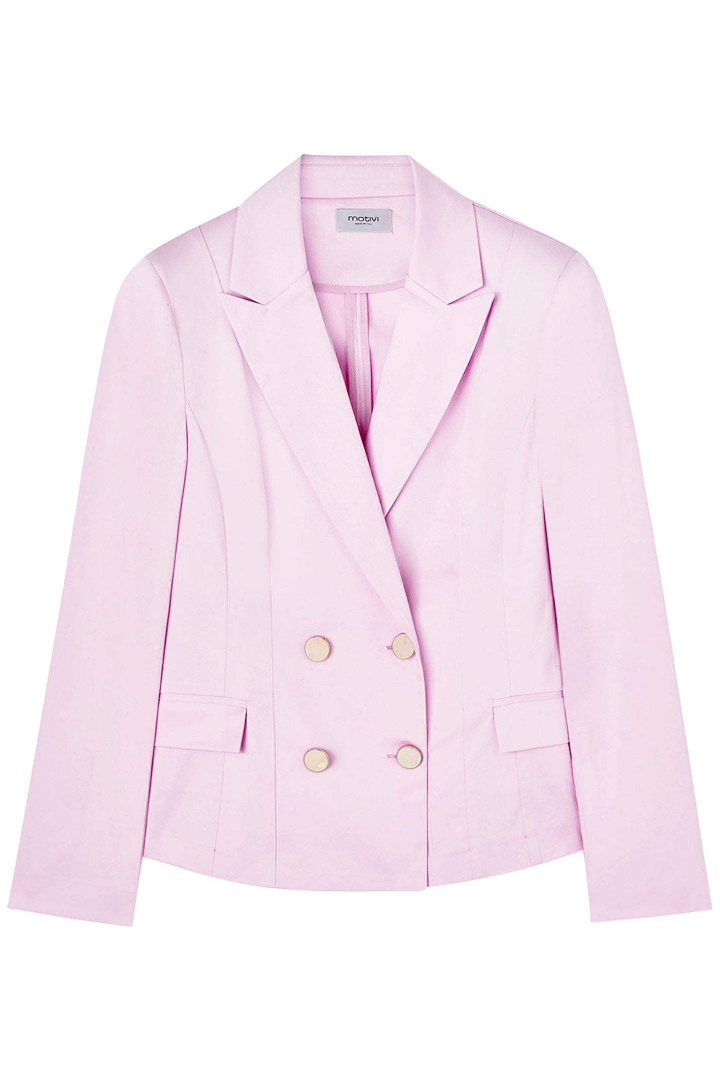 DOUBLE-BREASTED UNLINED JACKET PINK 4