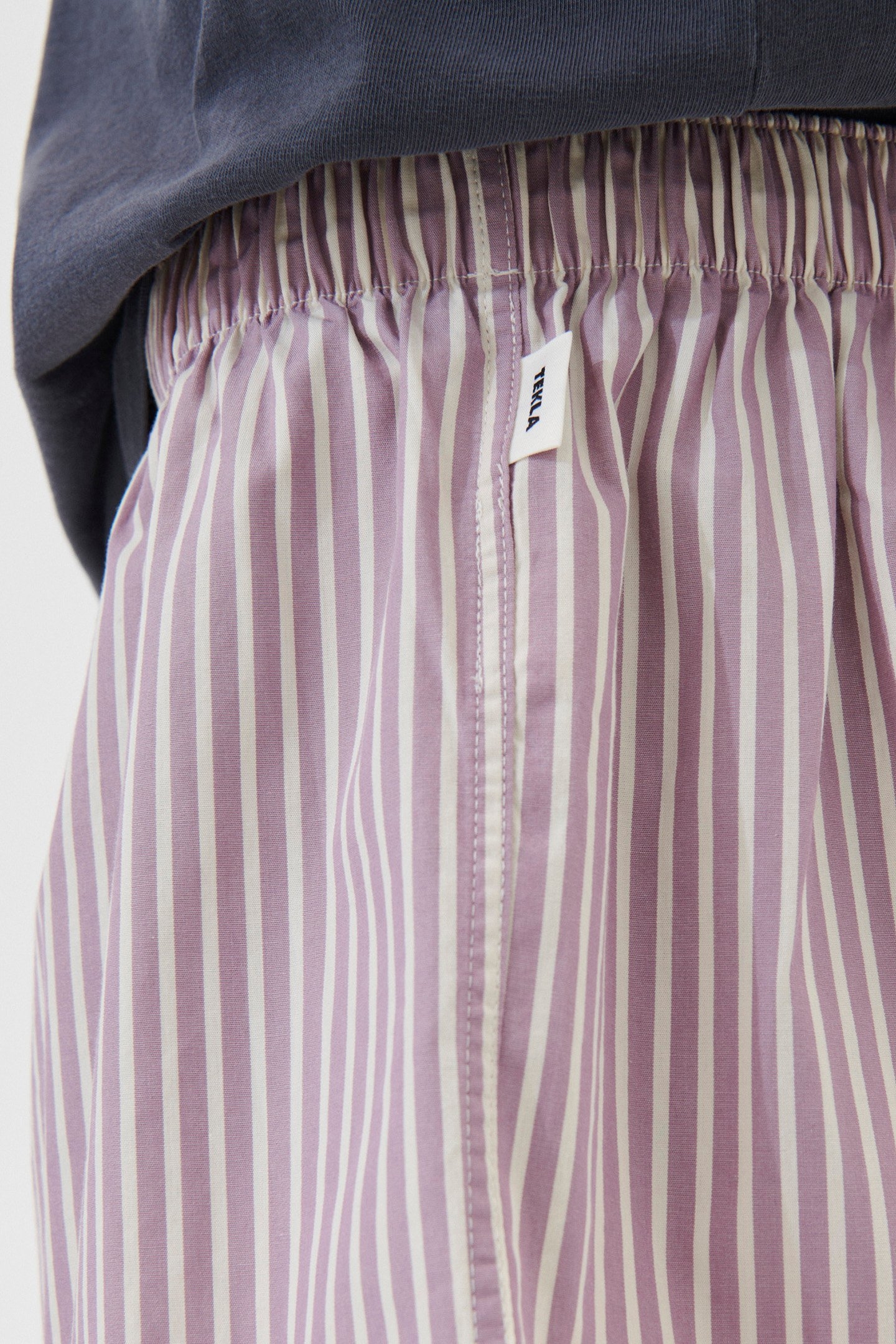 UNISEX POPLIN, PYJAMAS BOXERS SKIPPER STRIPES 3