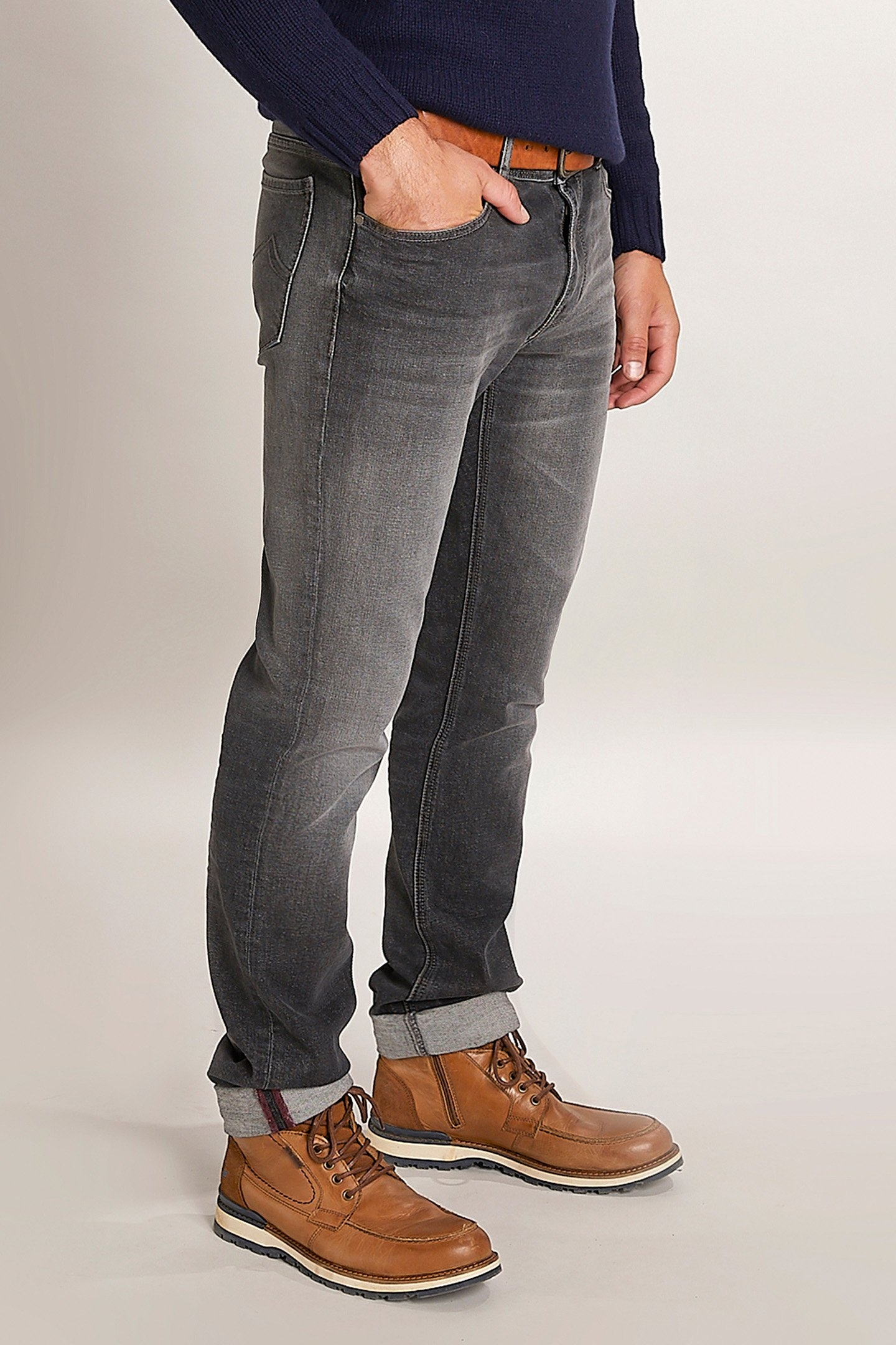 TF BASIC STR 5PKT GREY JEANS 1