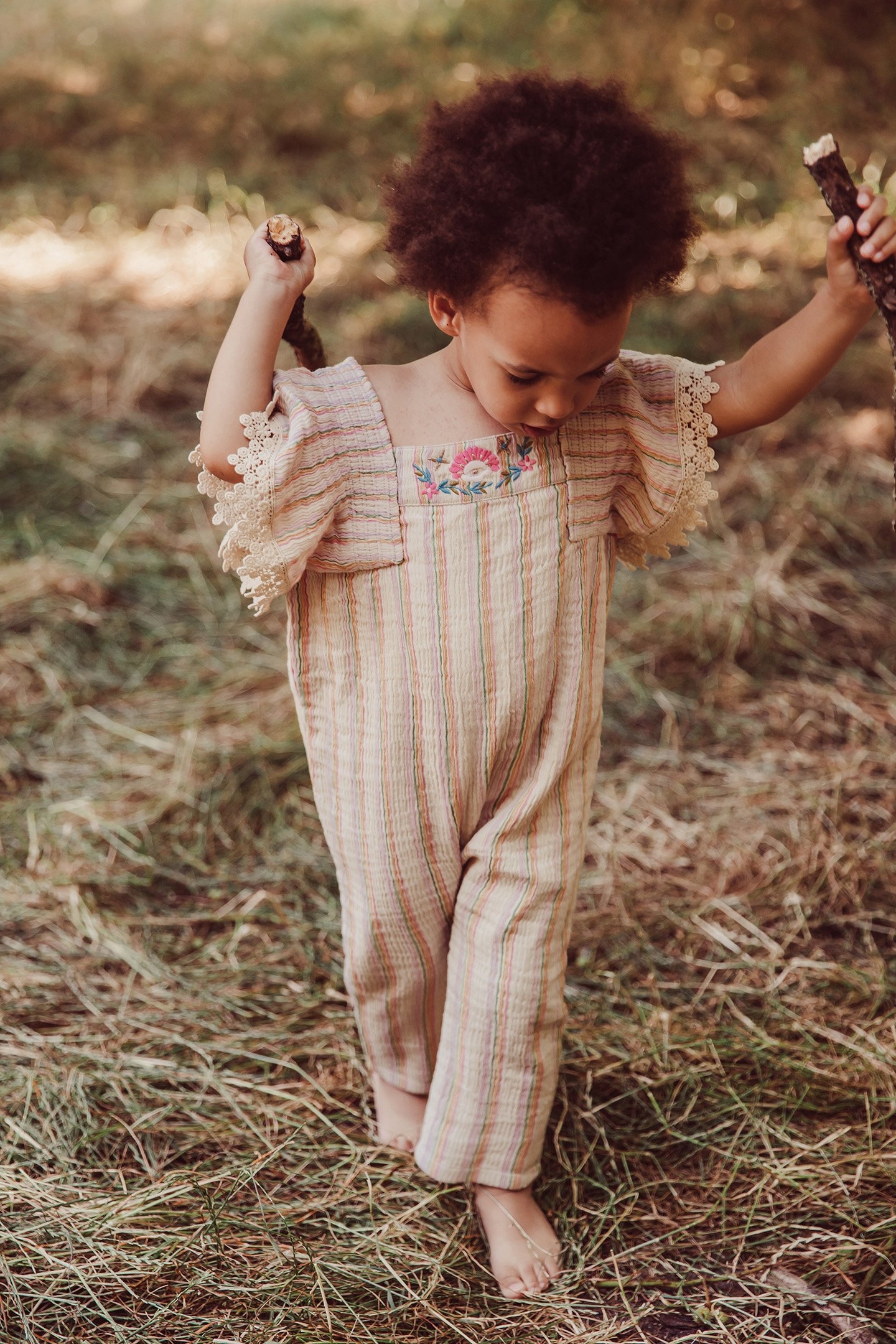 OVERALLS IRENE MULTICO RAINBOW LINE 3