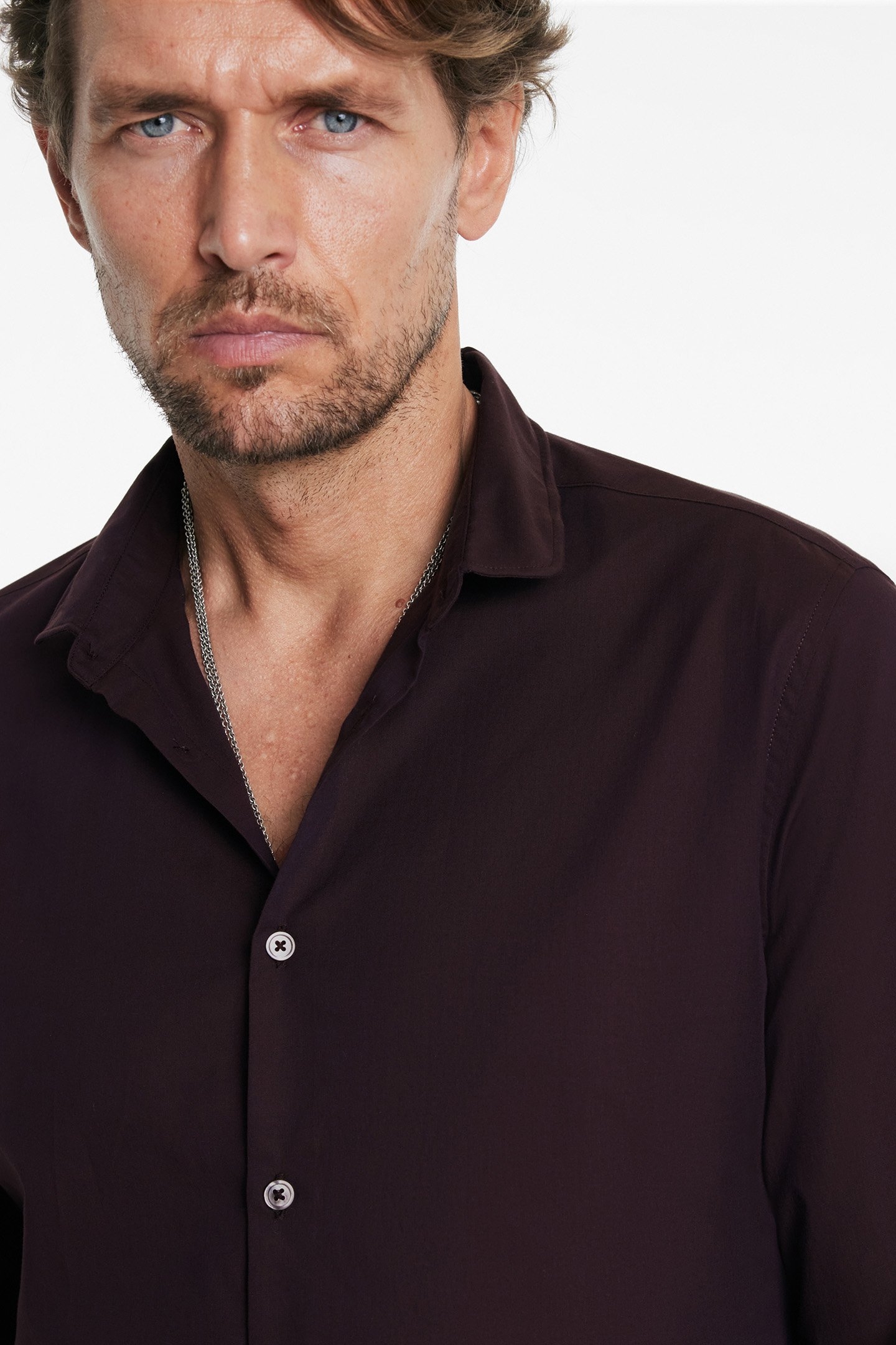 SLIM FIT SHIRT WITH WIRE DARK PLUM 3