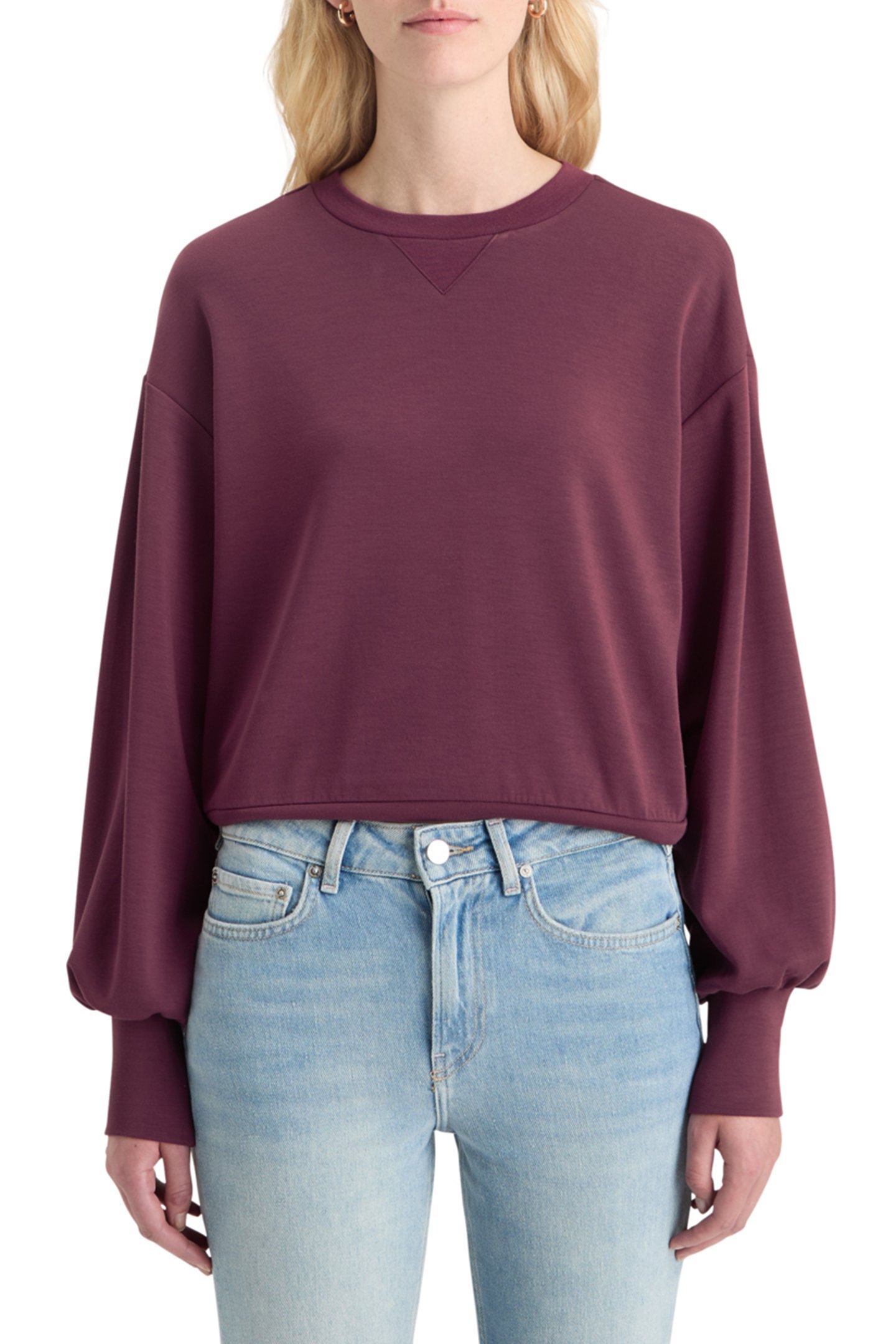 MODAL SWEATSHIRT BERRY 1