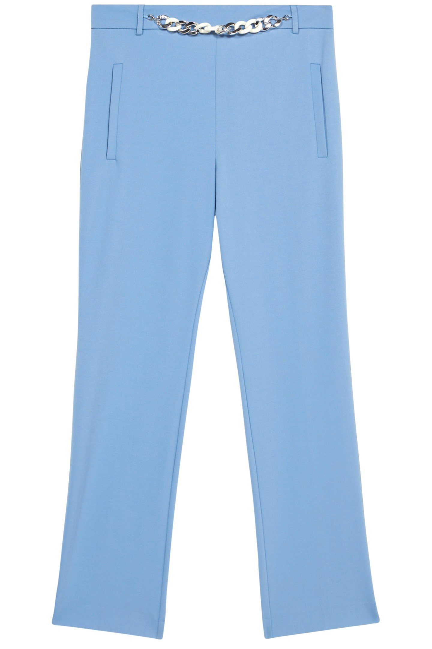 MILANO-STITCH FLARED TROUSERS BLUE 2