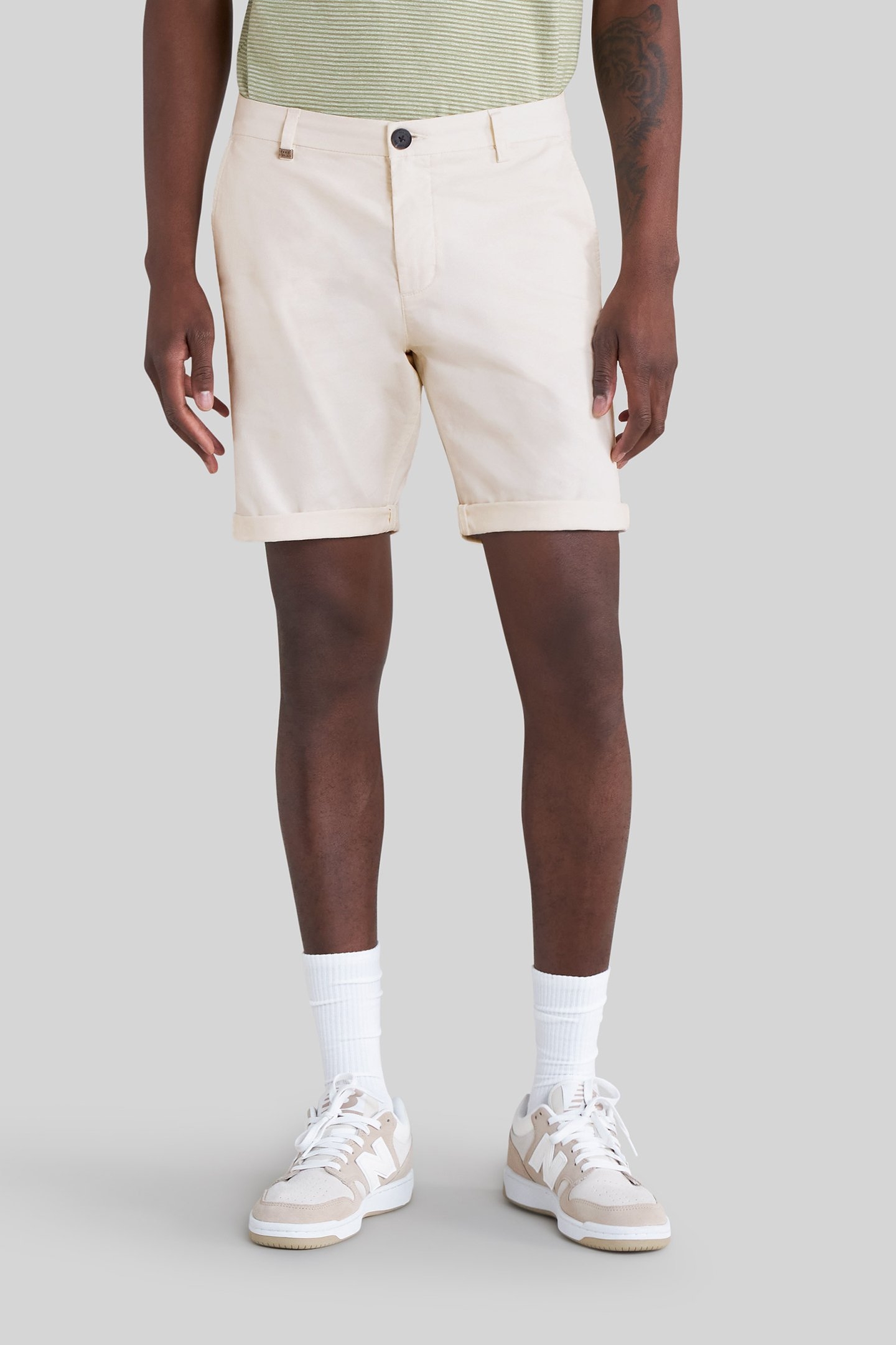 GESSO TAPERED CHINO BERMUDAS 1