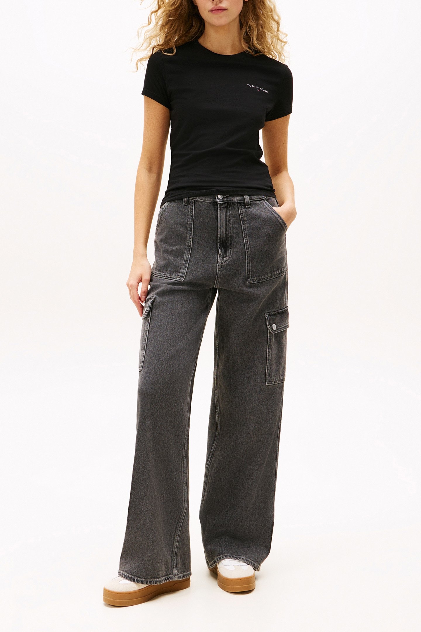 TJW SLIM LINEAR SS T SLIM FIT T-SHIRT BLACK 2