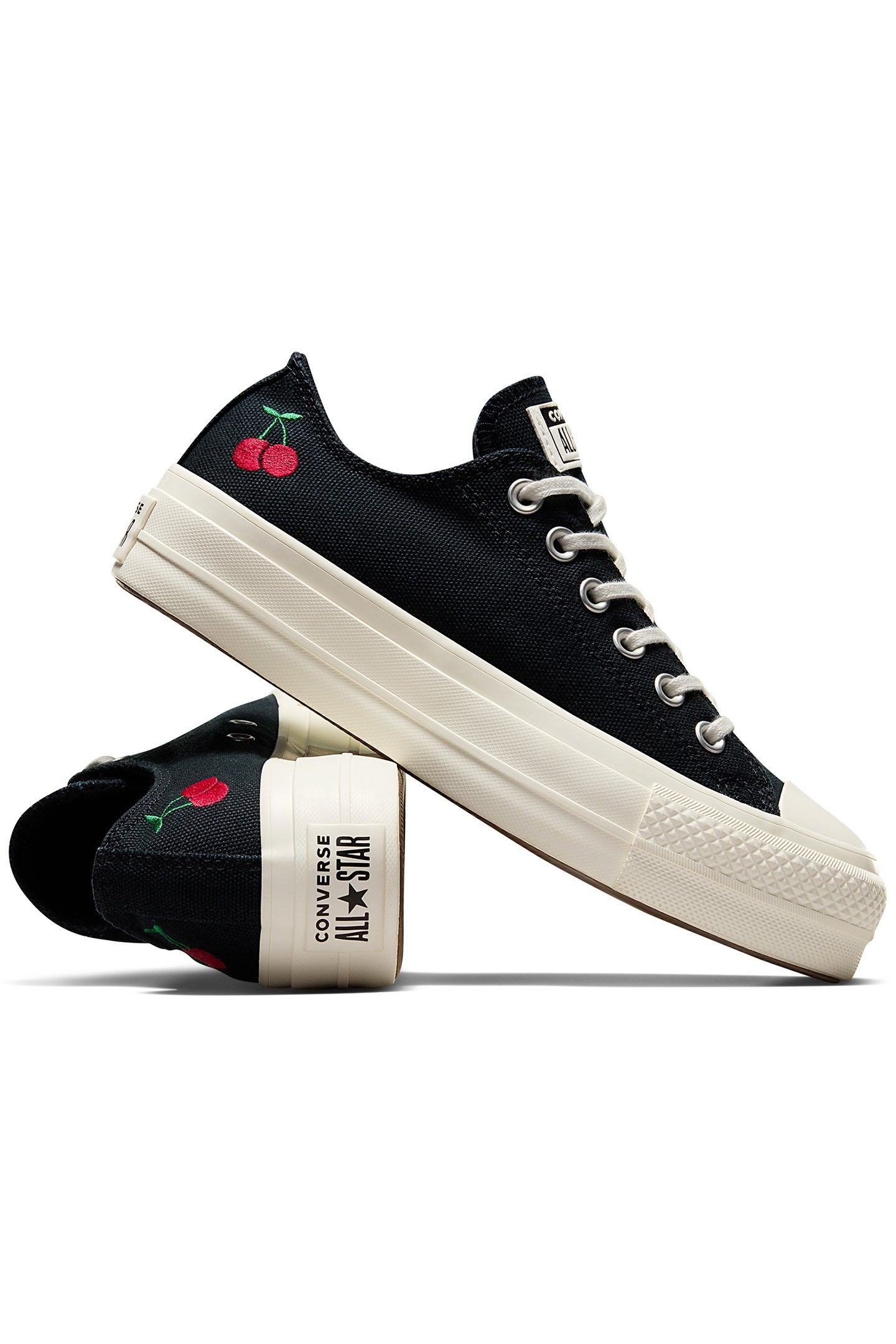 CHUCK TAYLOR ALL STAR LIFT PLATFORM CHERRIES BLACK/EGRET/RED 4