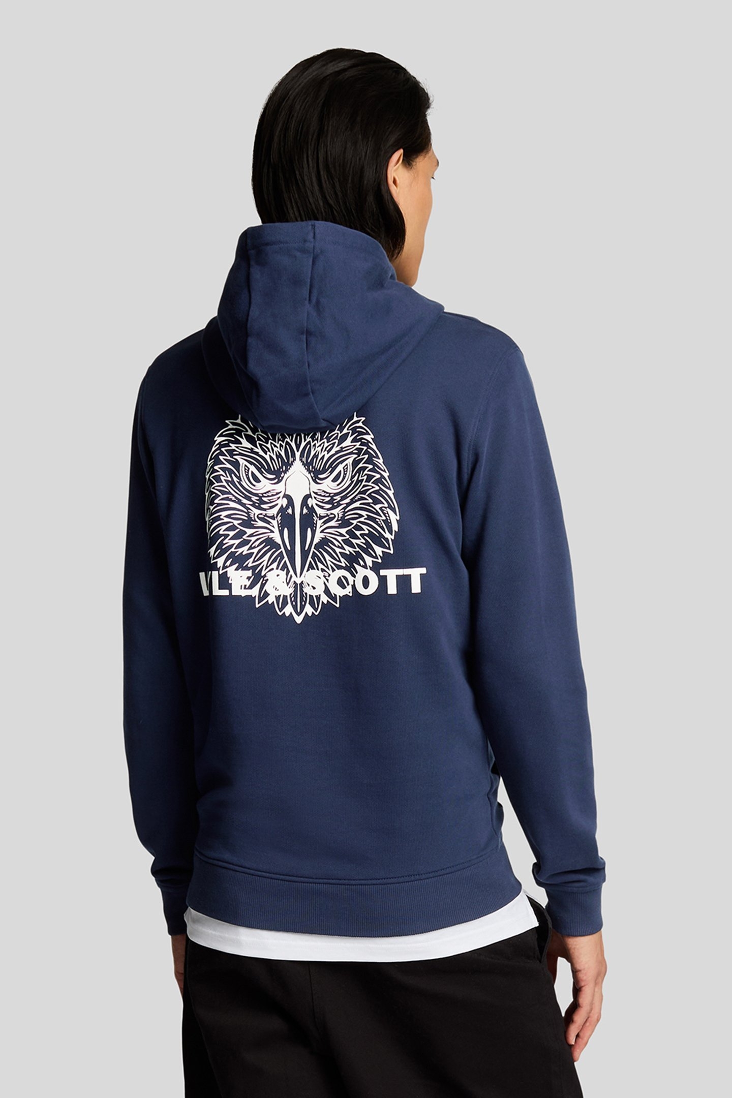 EAGLE HEAD PULLOVER HOODIE NAVY 2