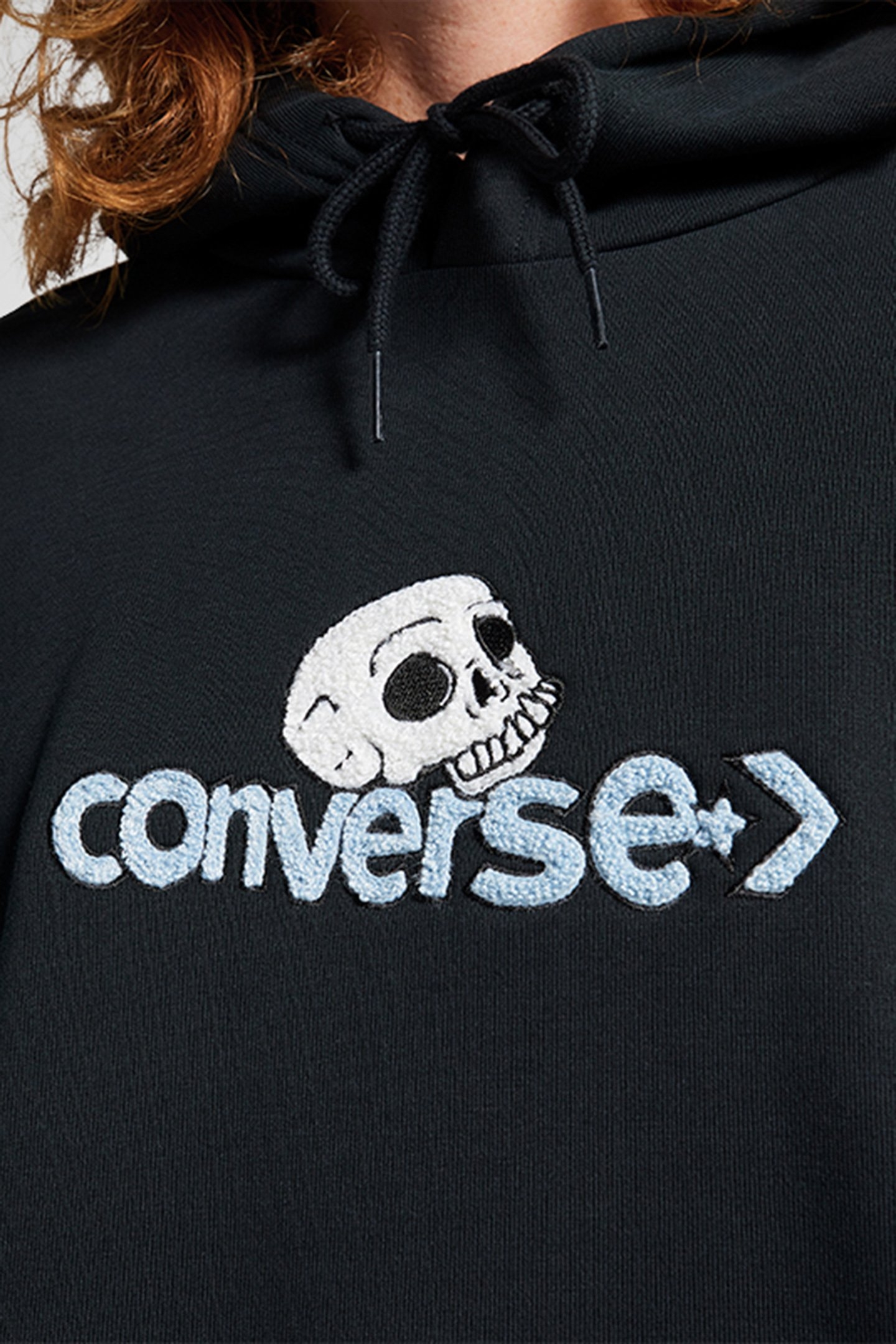 CONVERSE SKULL HOODIE CONVERSE BLACK 4