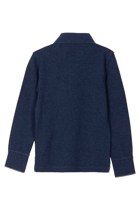 CUSTOM FIT COTTON POLO IN BLUE 2