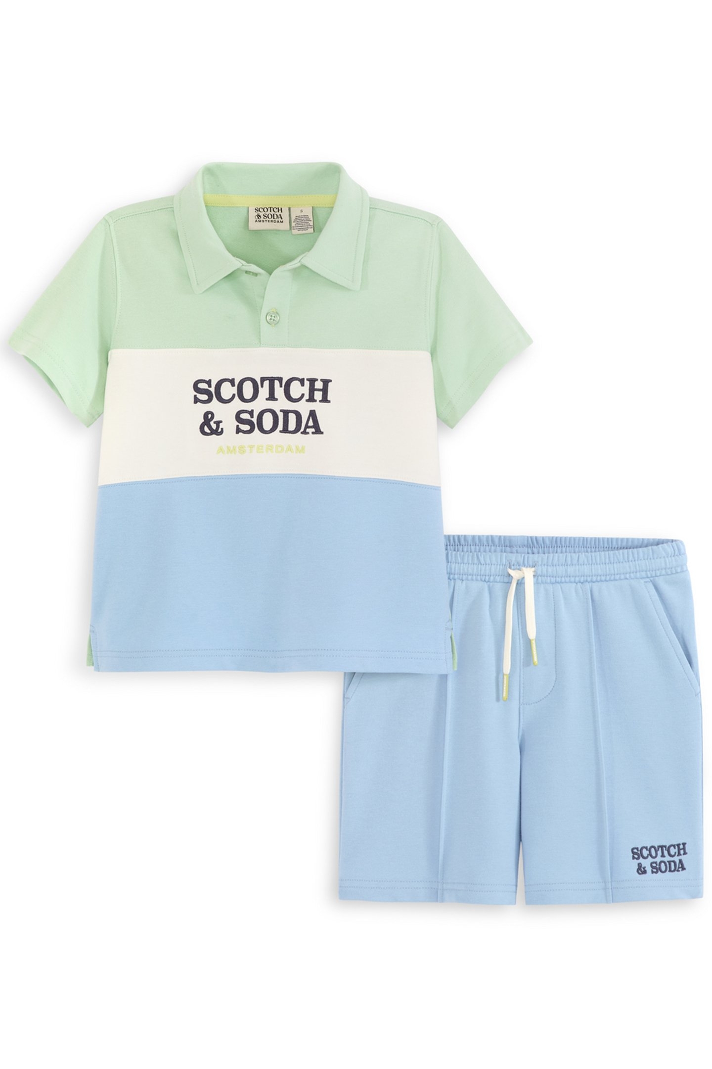 2PC BOYS FRENCH TERRY SET LT BLUE PASTEL 1