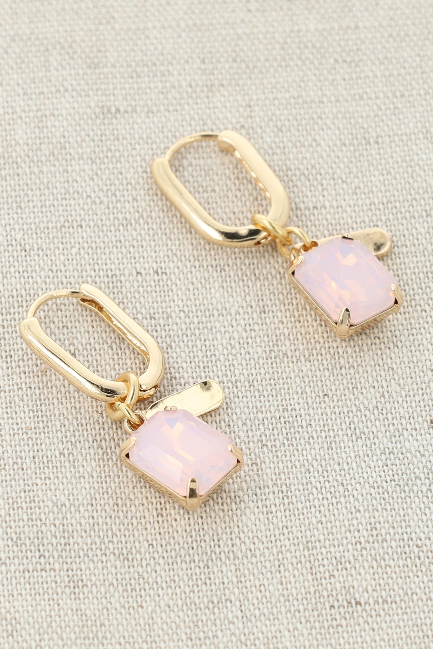 SHACKLE HOOPS ROSEWATER OPAL 4