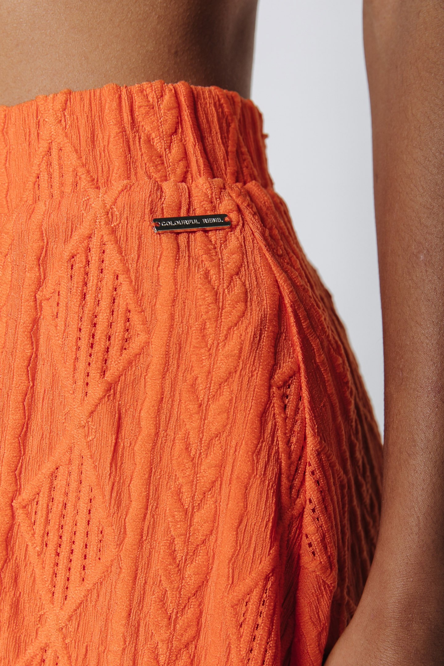 YUI BRODERIE MAXI SKIRT BRIGHT ORANGE 3