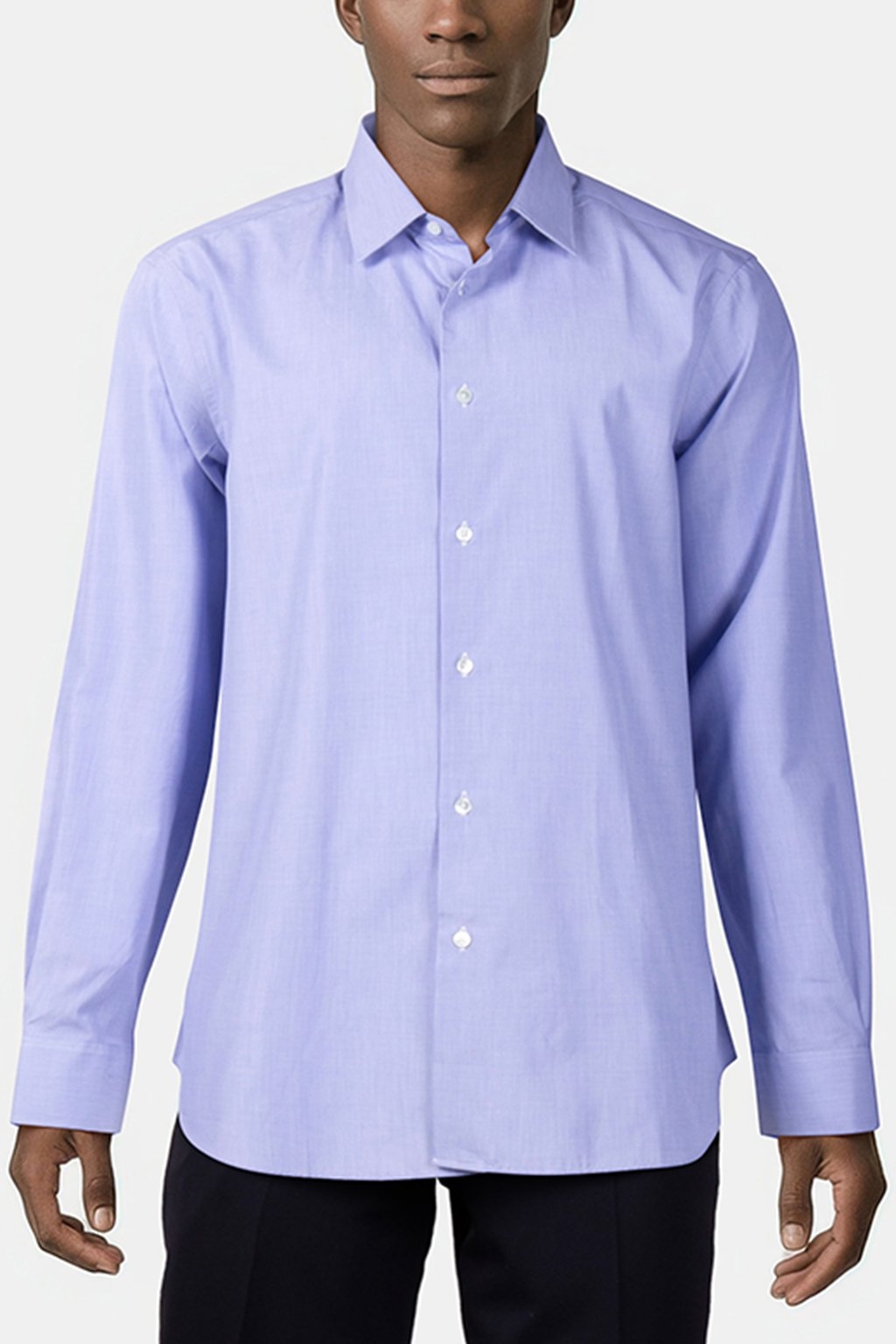 S/C TAILORED FIT SHIRT INDIGO 1
