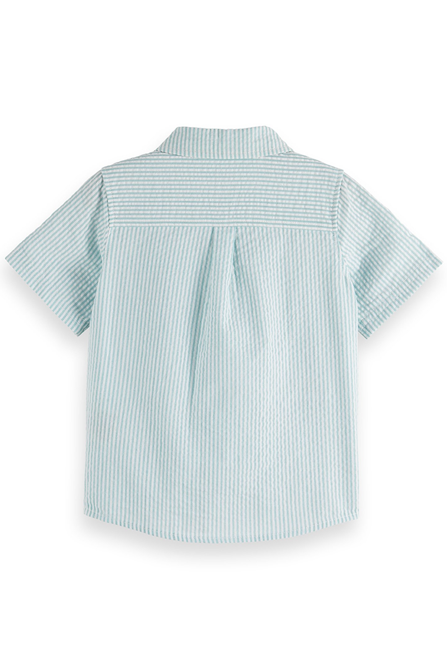 2PC BOYS SS YARN DYE SEERSUCKER SHIRT & SHORT SET BLEACHED A 2