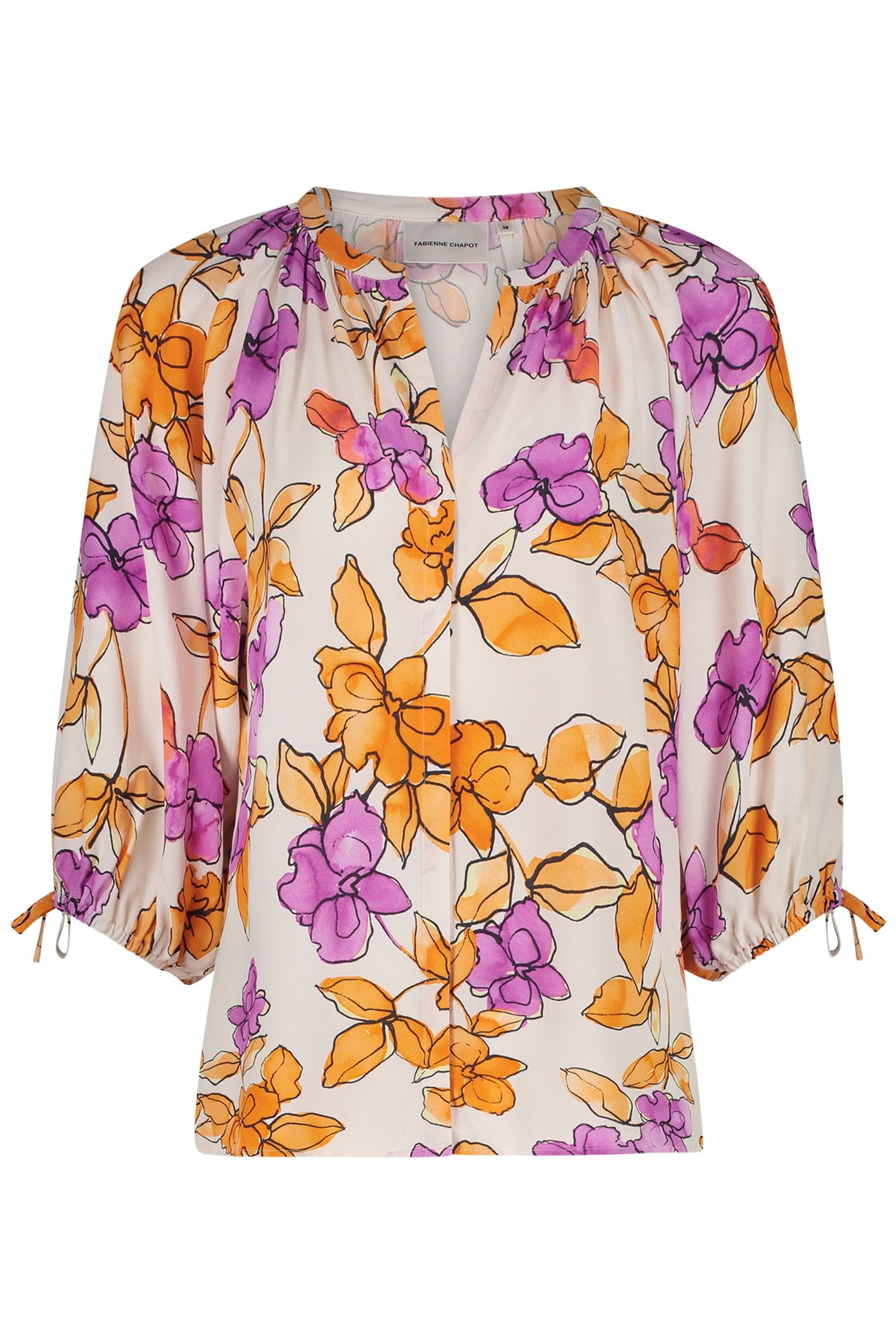 COOPER BLOUSE MIMOSA/CREAM WHITE 1