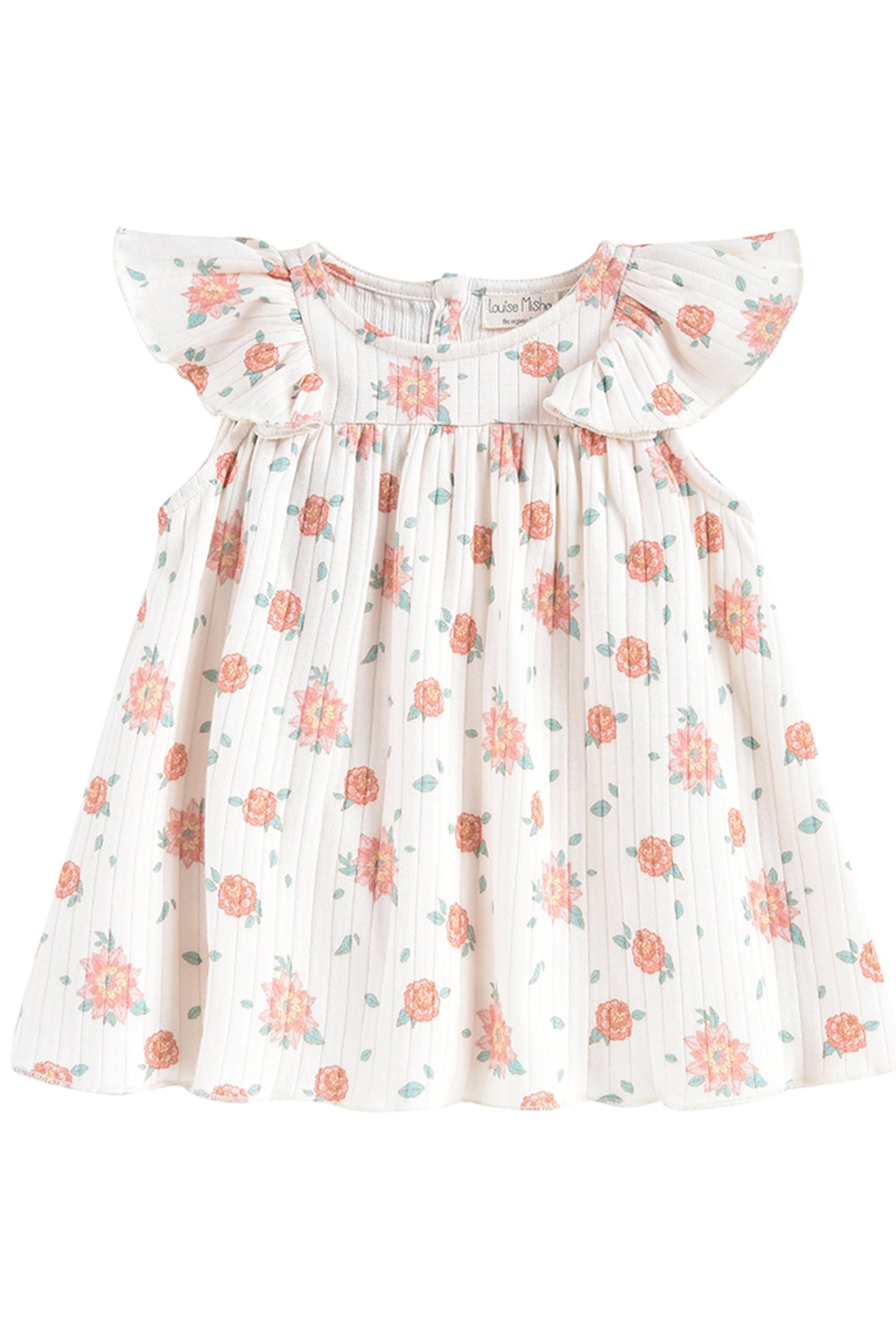 DRESS AMITA OFF WHITE FLOWERS 3