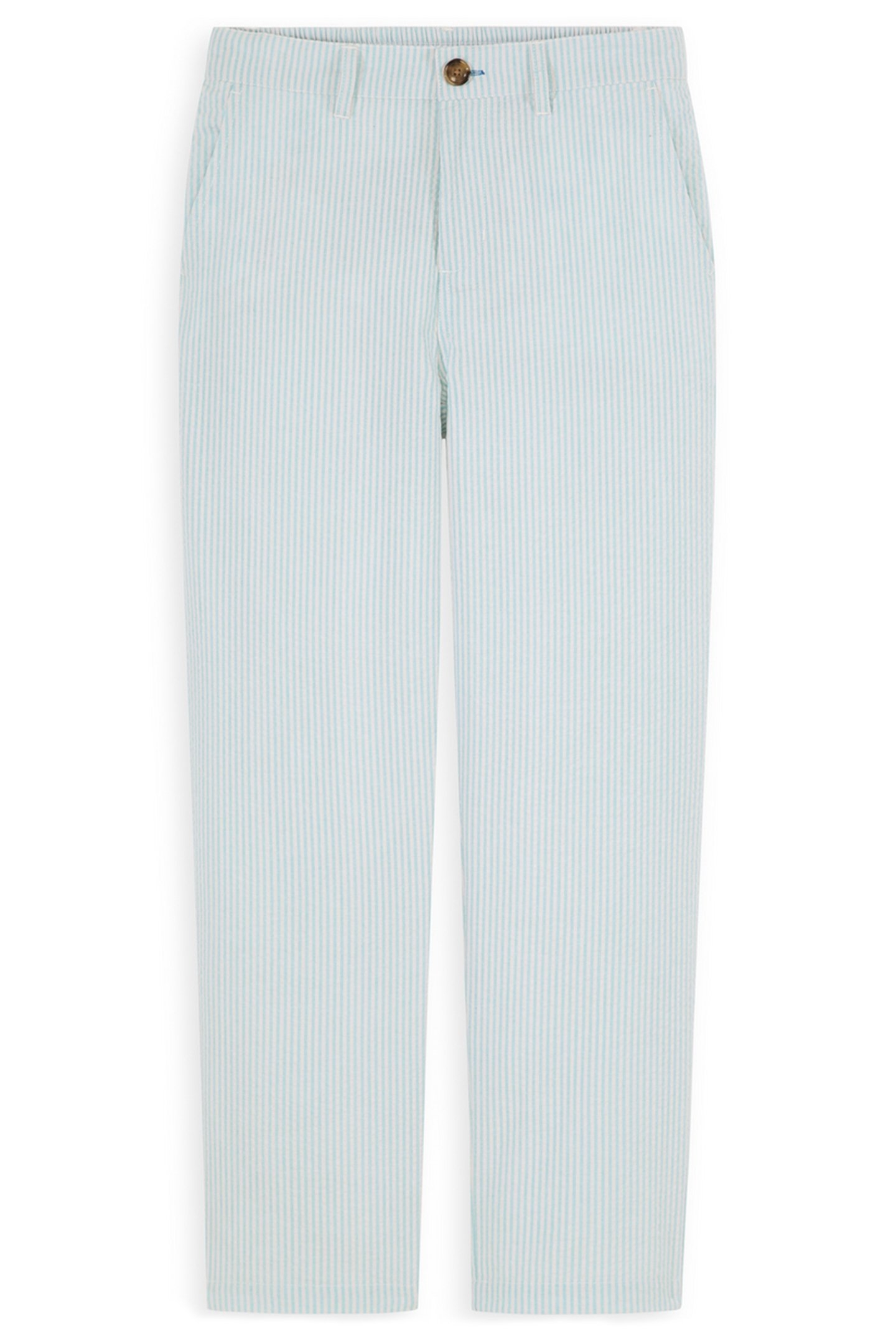 2PC BIG BOYS YD SEERSUCKER JACKET & PANT SUIT SET BLEACHED A 4