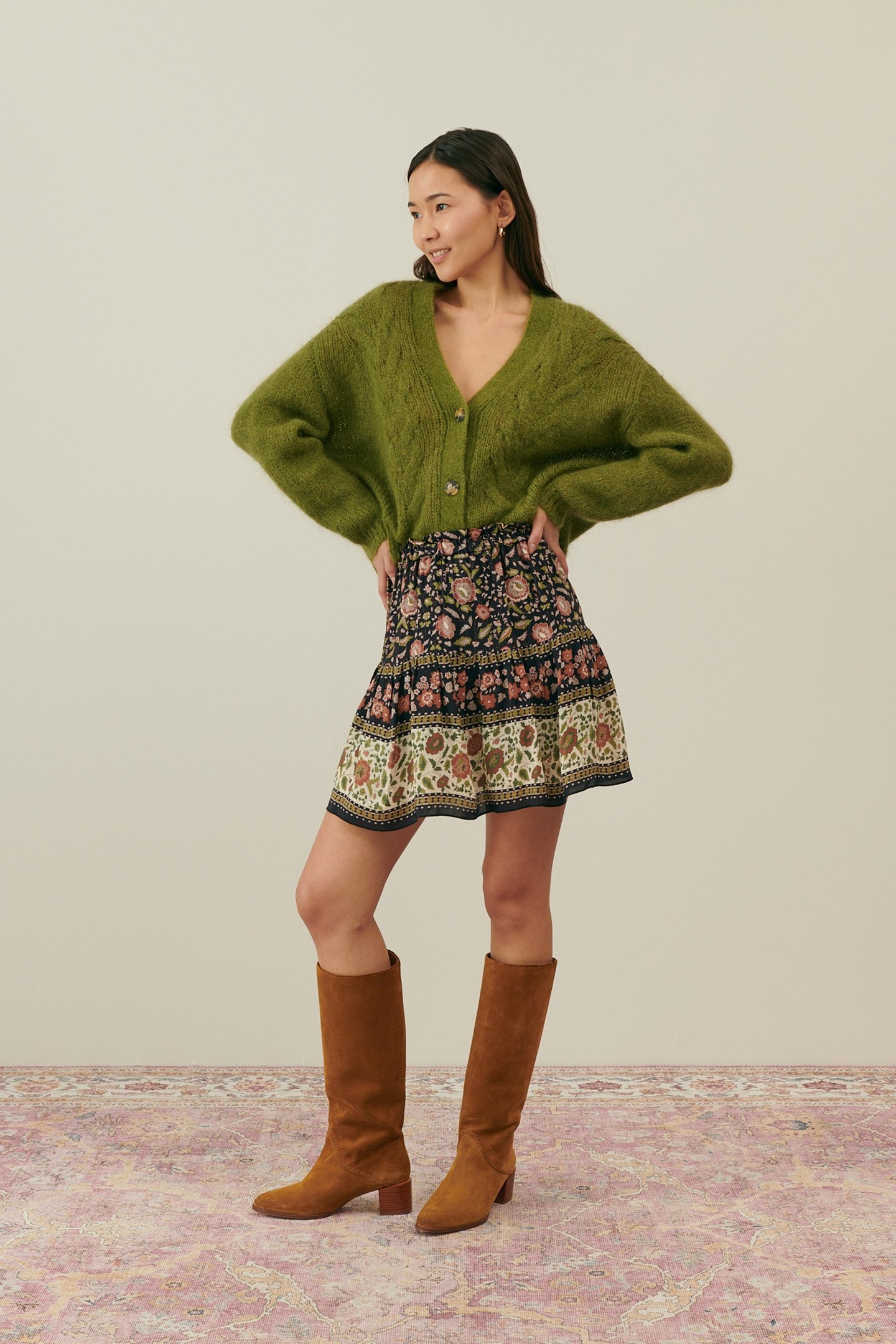 CARDIGAN SIRIKA KHAKI 5