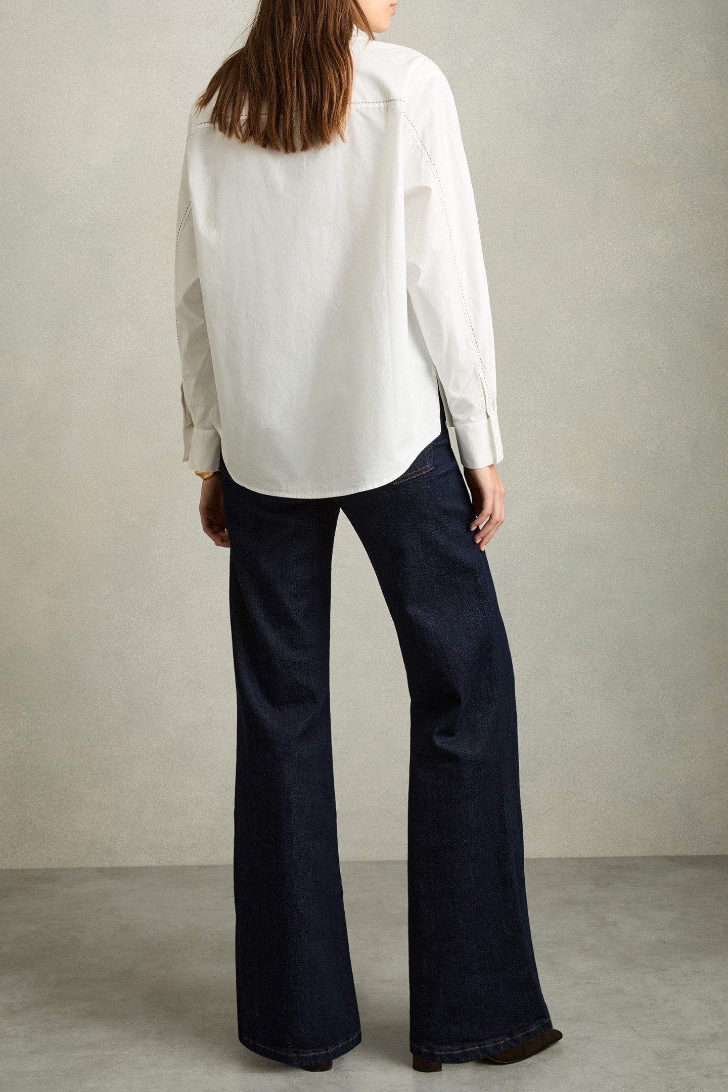 SOFIA STAB STITCH SHIRT WHITE 3