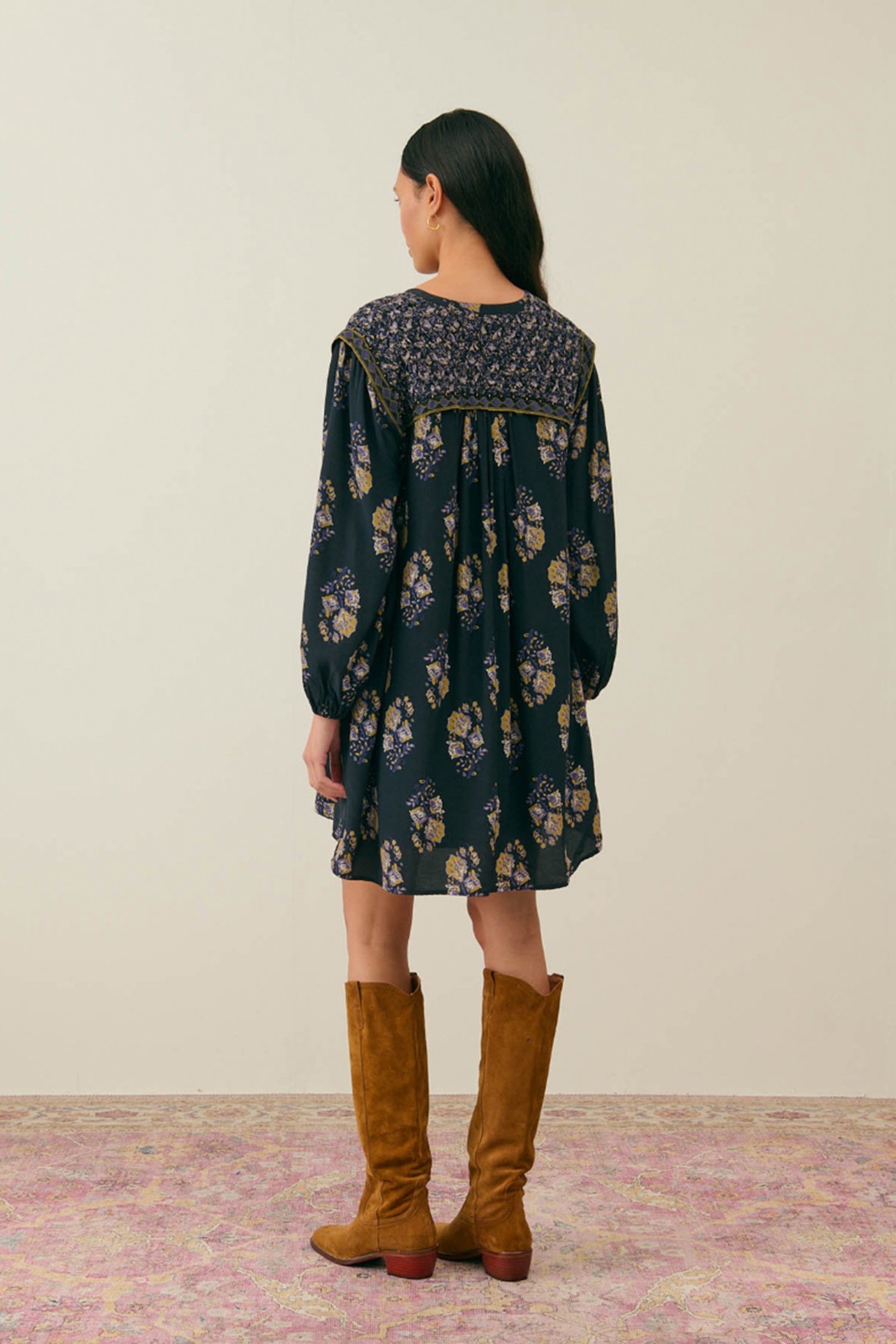 DRESS LAURETTE BLUE NIGHT BOUQUETS 2