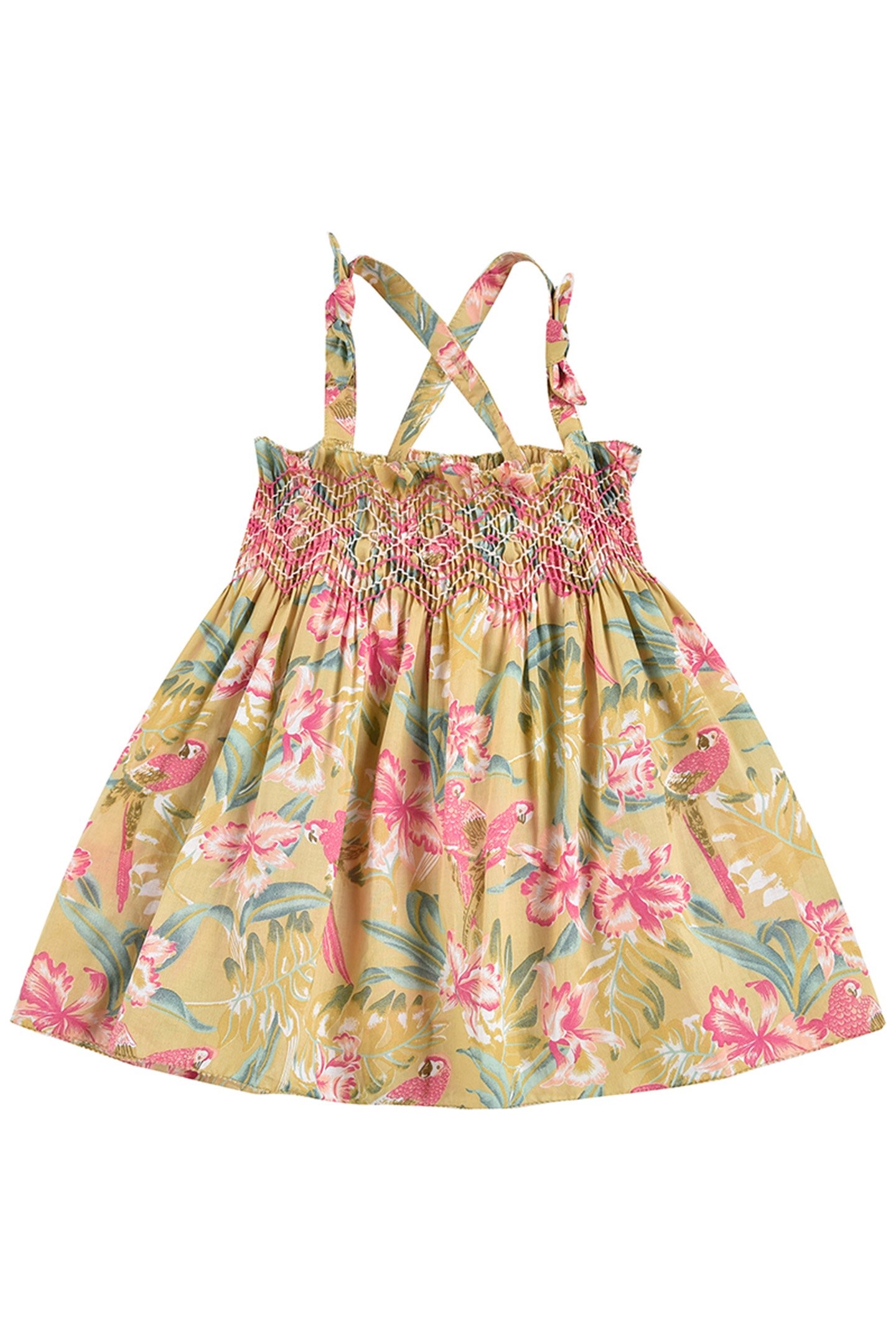 DRESS MARCELINE SOFT HONEY PARROTS 2