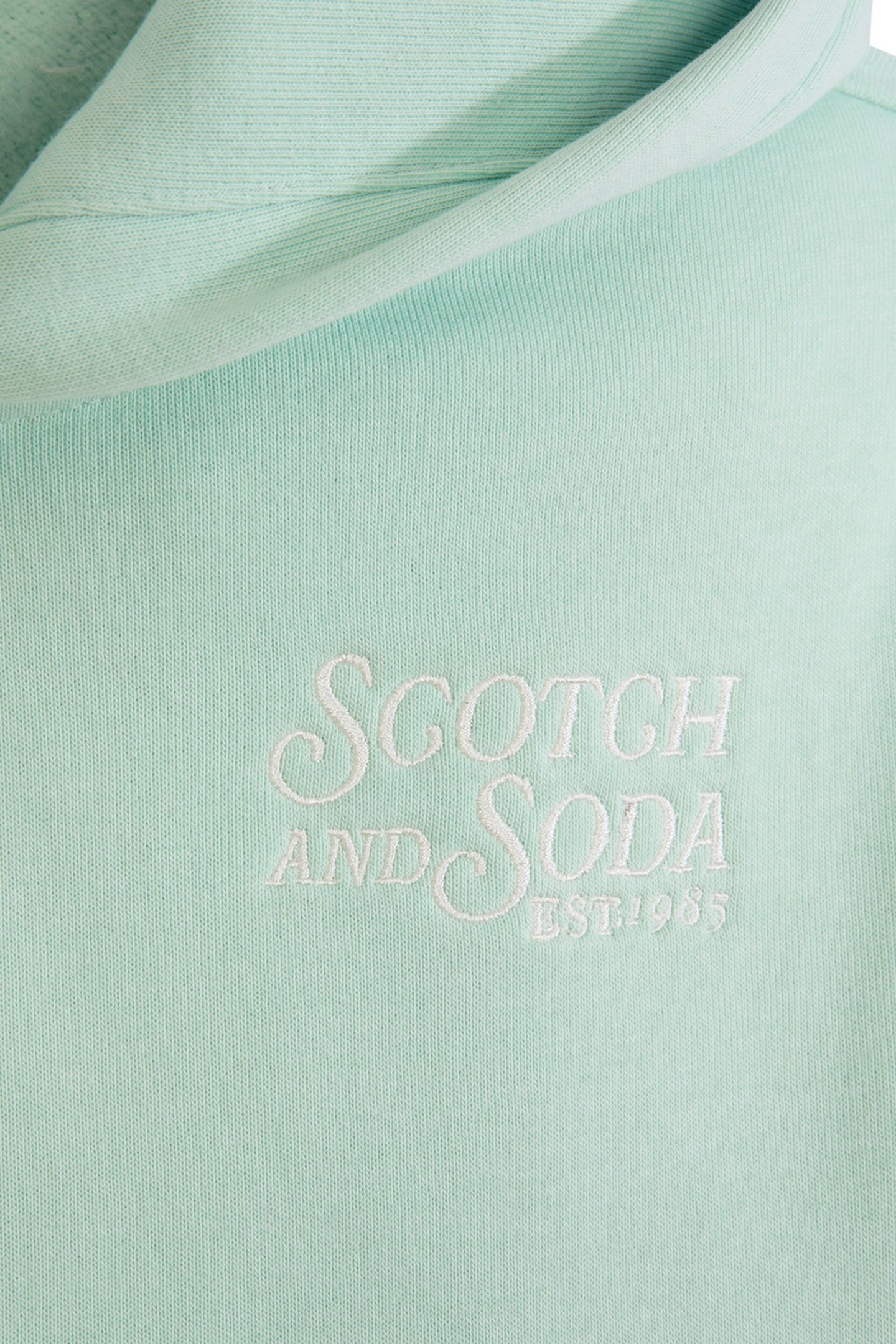 BOYS GRAPHIC FLEECE HOODIE LIGHT PASTEL GREEN 4