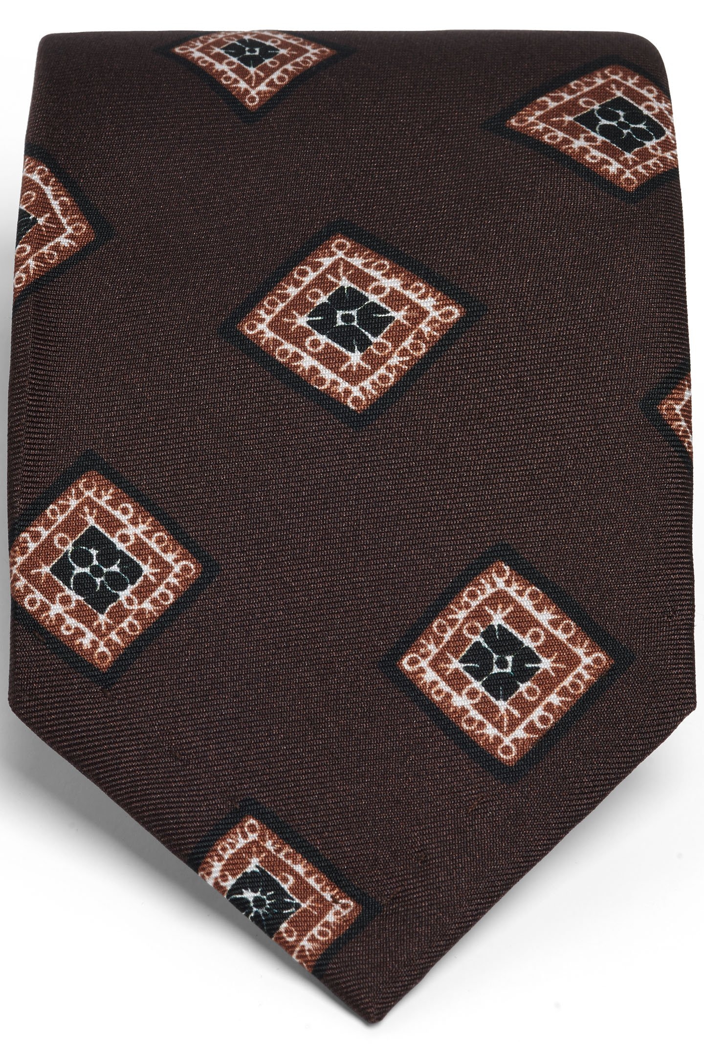 BROWN GRAPHIC TIE BROWN 2