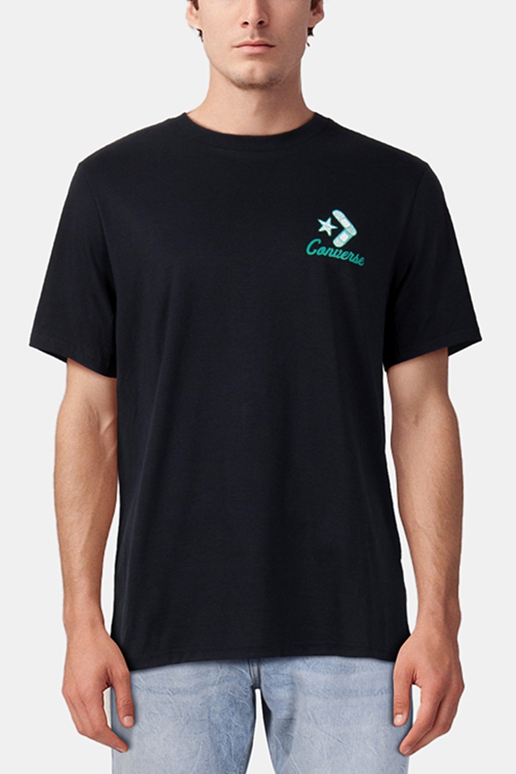 SWINGING SKELETON T-SHIRT CONVERSE BLACK 1