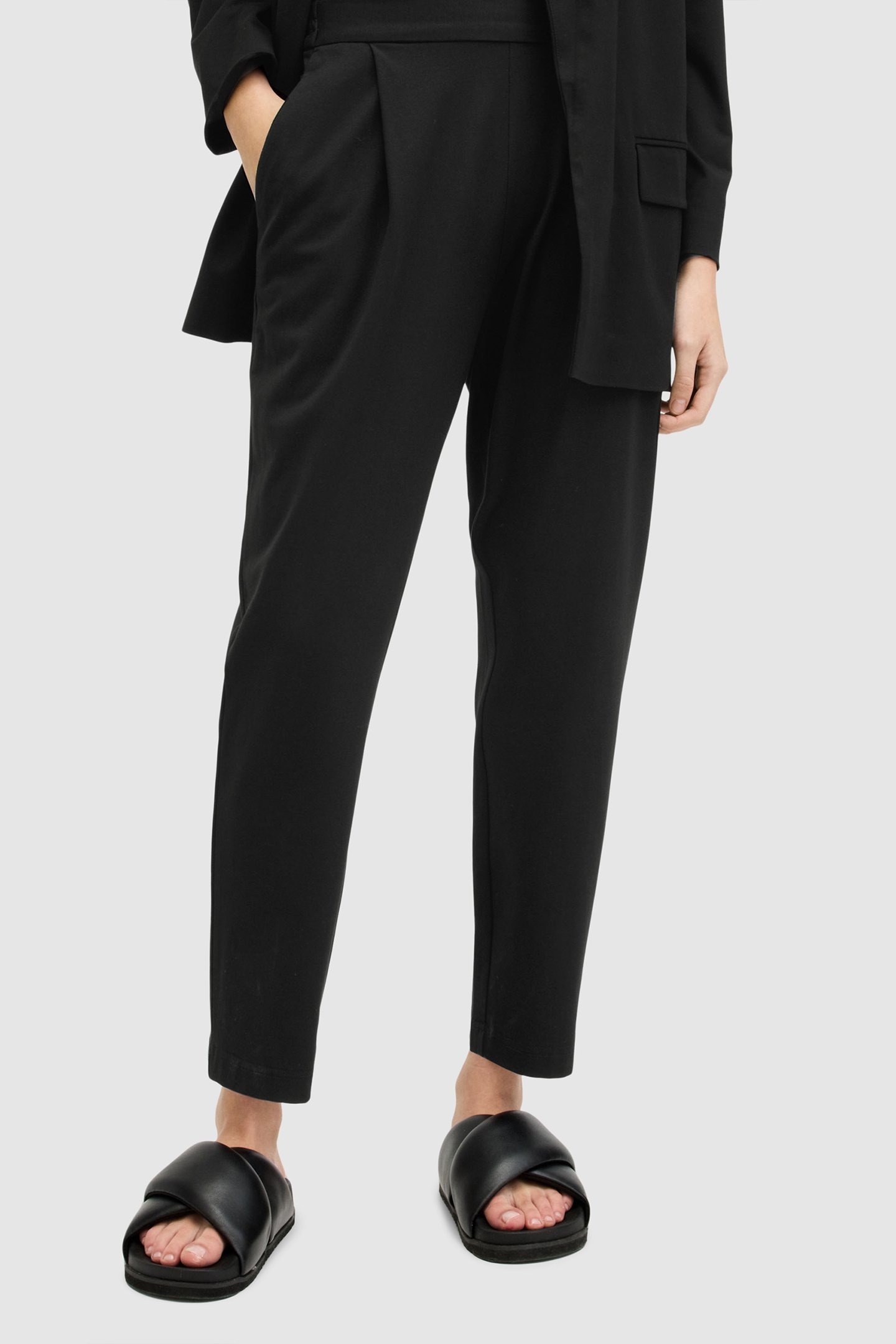 ALEIDA JERSEY TROUSE BLACK 1