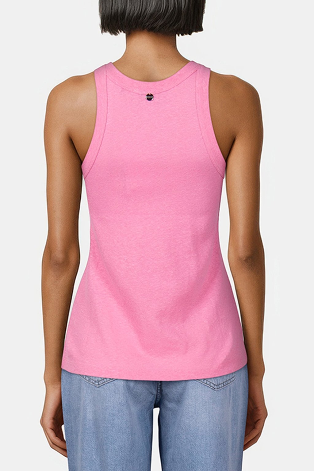 LINEN TOP SORBET PINK 2