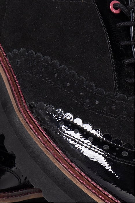 CHUNKY LACE UP BROGUE DISP PURE BLACK 4