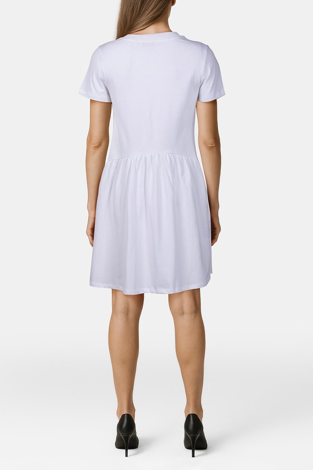 T-SHIRT DRESS ORGANIC WHITE 2