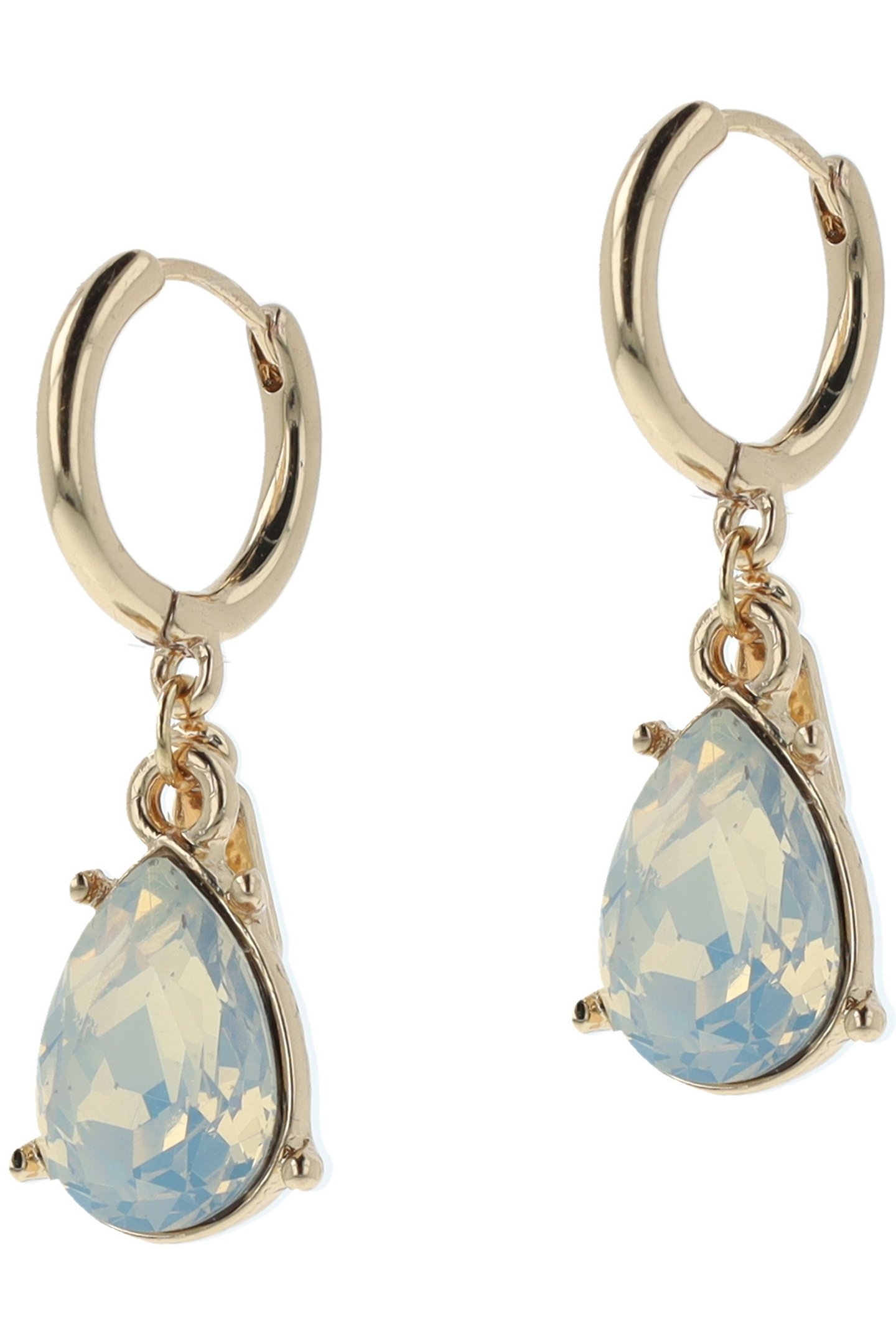 LUMINOUS WHITE OPAL HOOPS 2