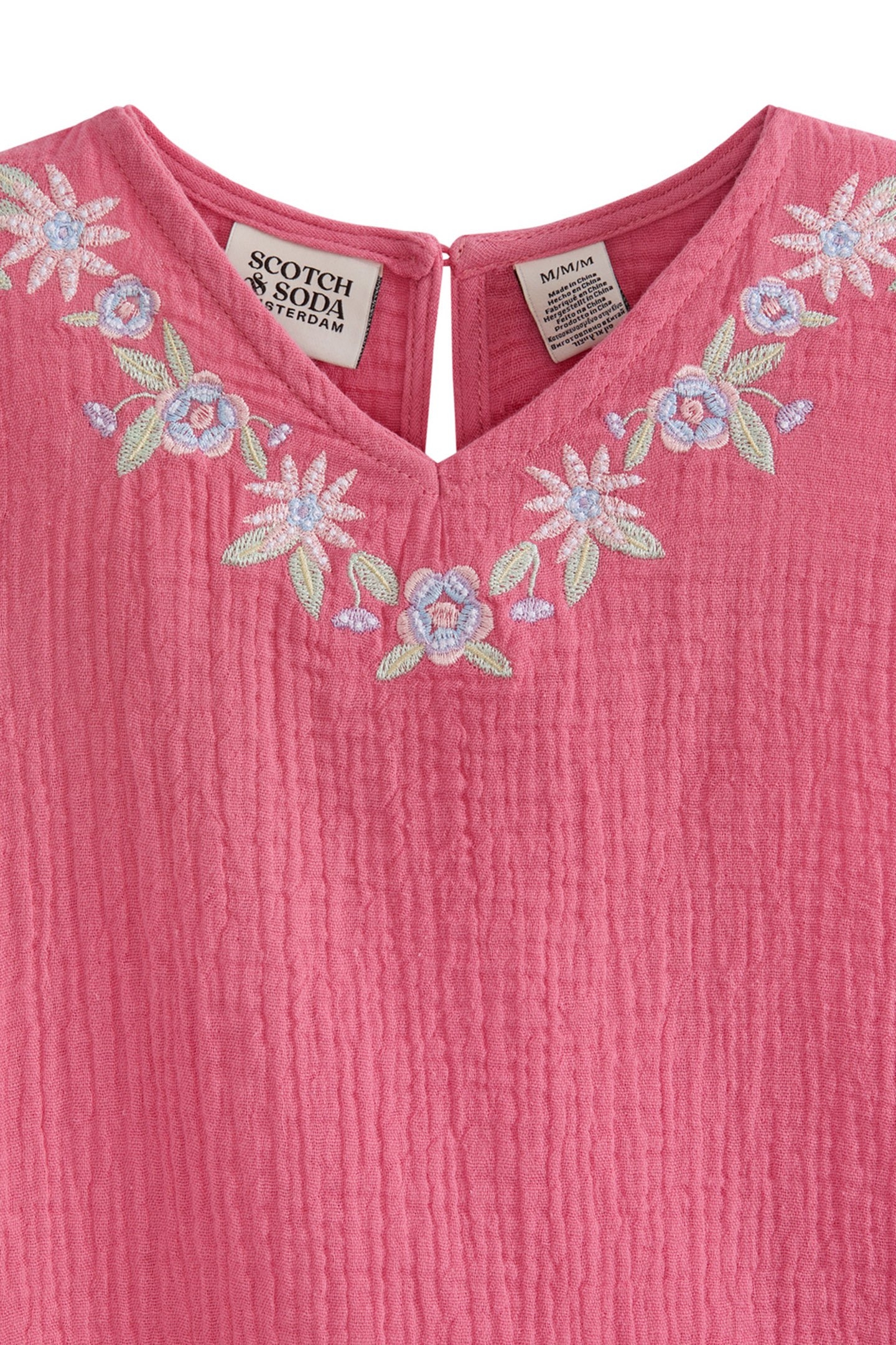 S&S BIG GIRLS 2PC FASHION TOP & DENIM PANT SET PINK/BROWN 6