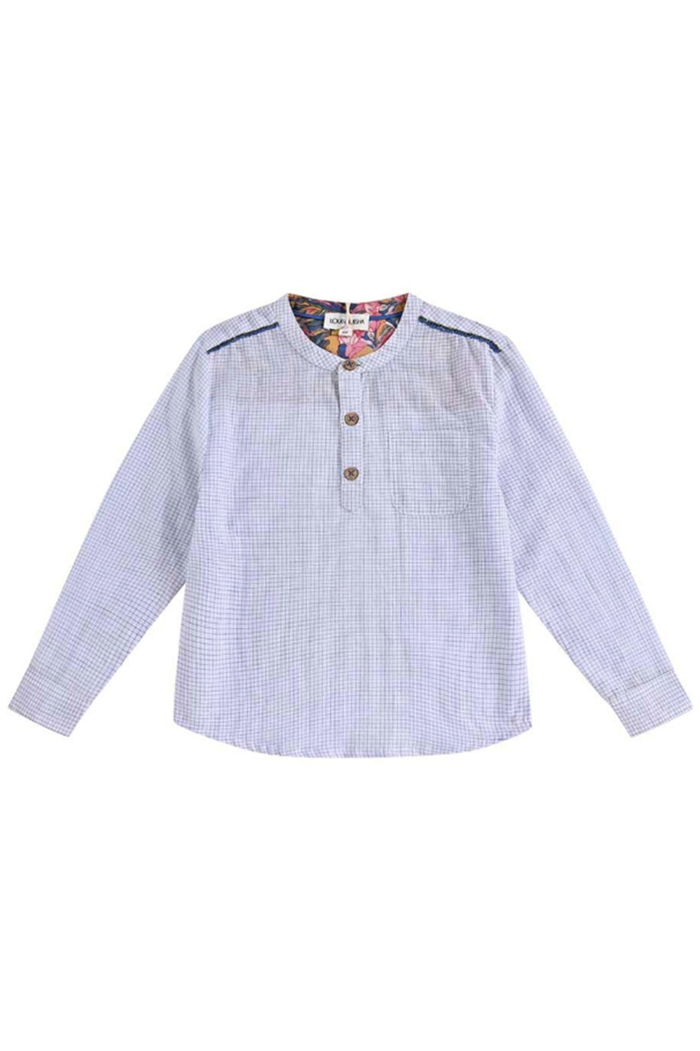 SHIRT AMANO BLUE CHECK 1