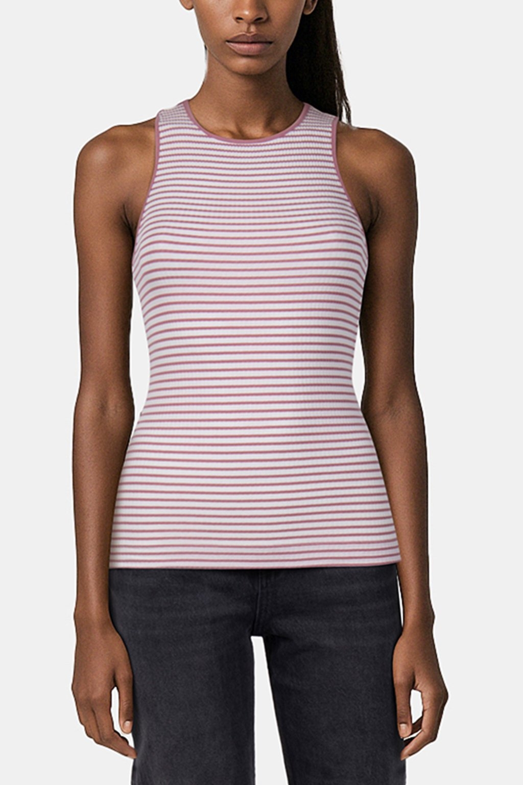 ORGANIC RIB TOP STRIPED WOODROSE 1